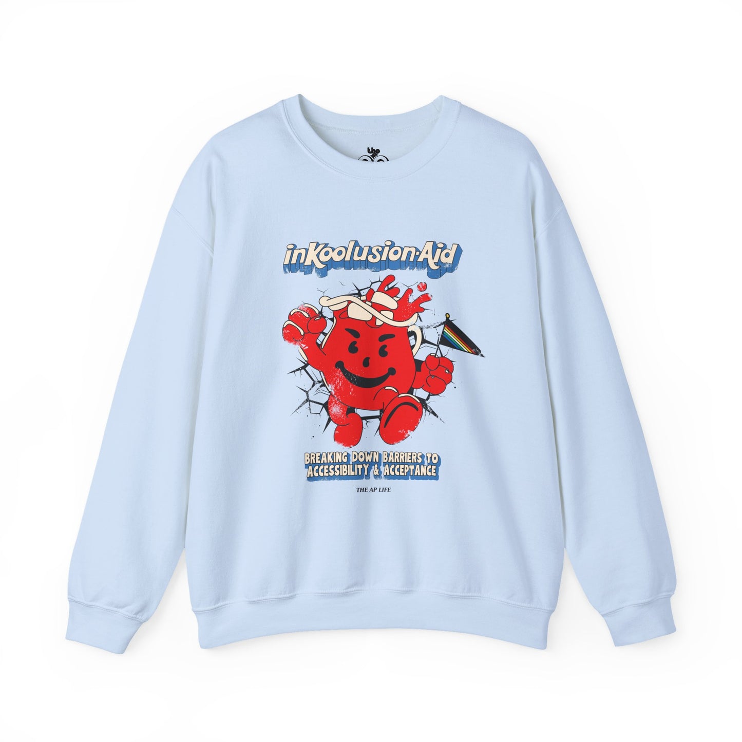 InKoolusion Aid - Breaking Down Barriers to Accessibility & Acceptance - Adult Unisex Heavy Blend™ Crewneck Sweatshirt