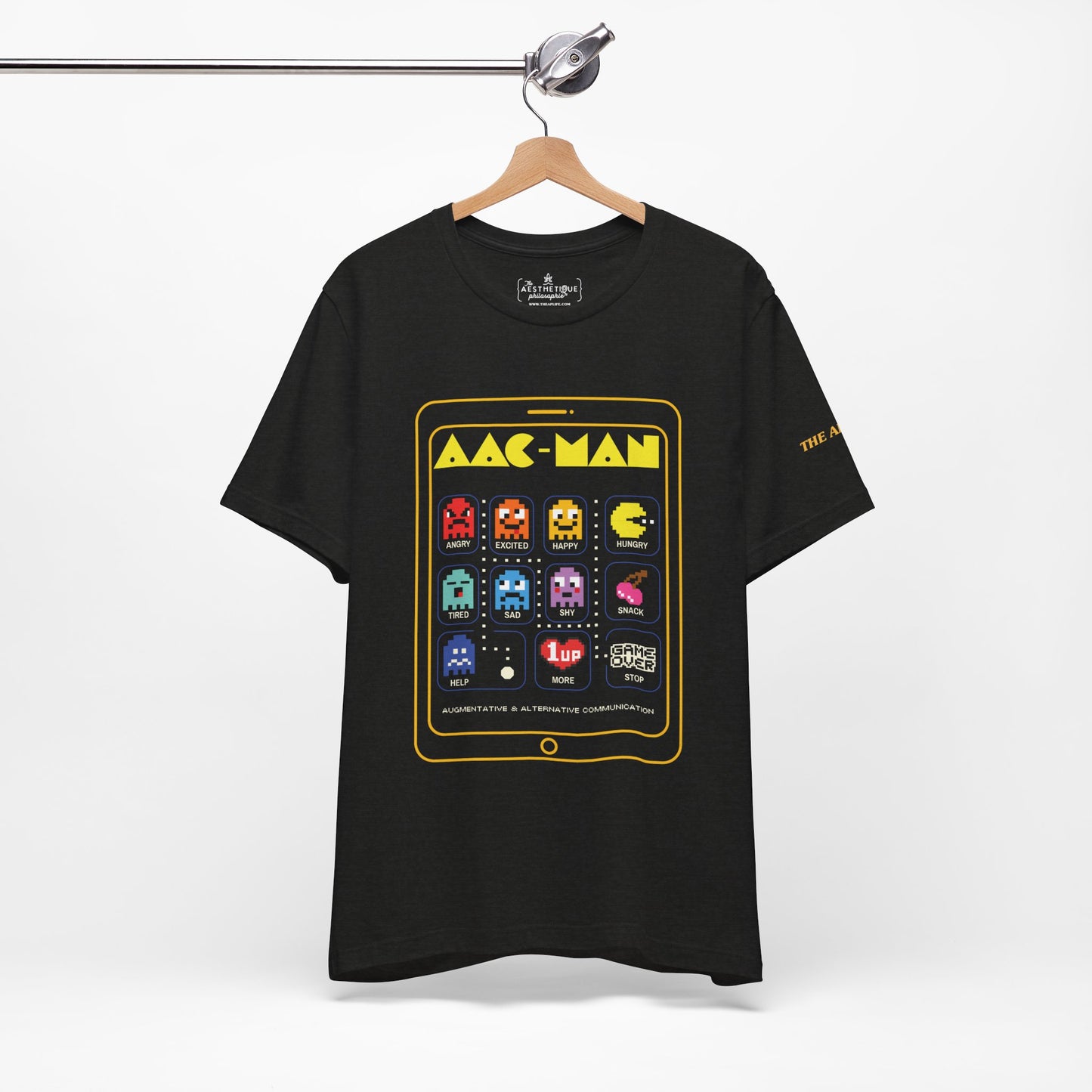 AAC Man - Communication - Retro Gaming Style - Adult Unisex Jersey Short Sleeve Tee