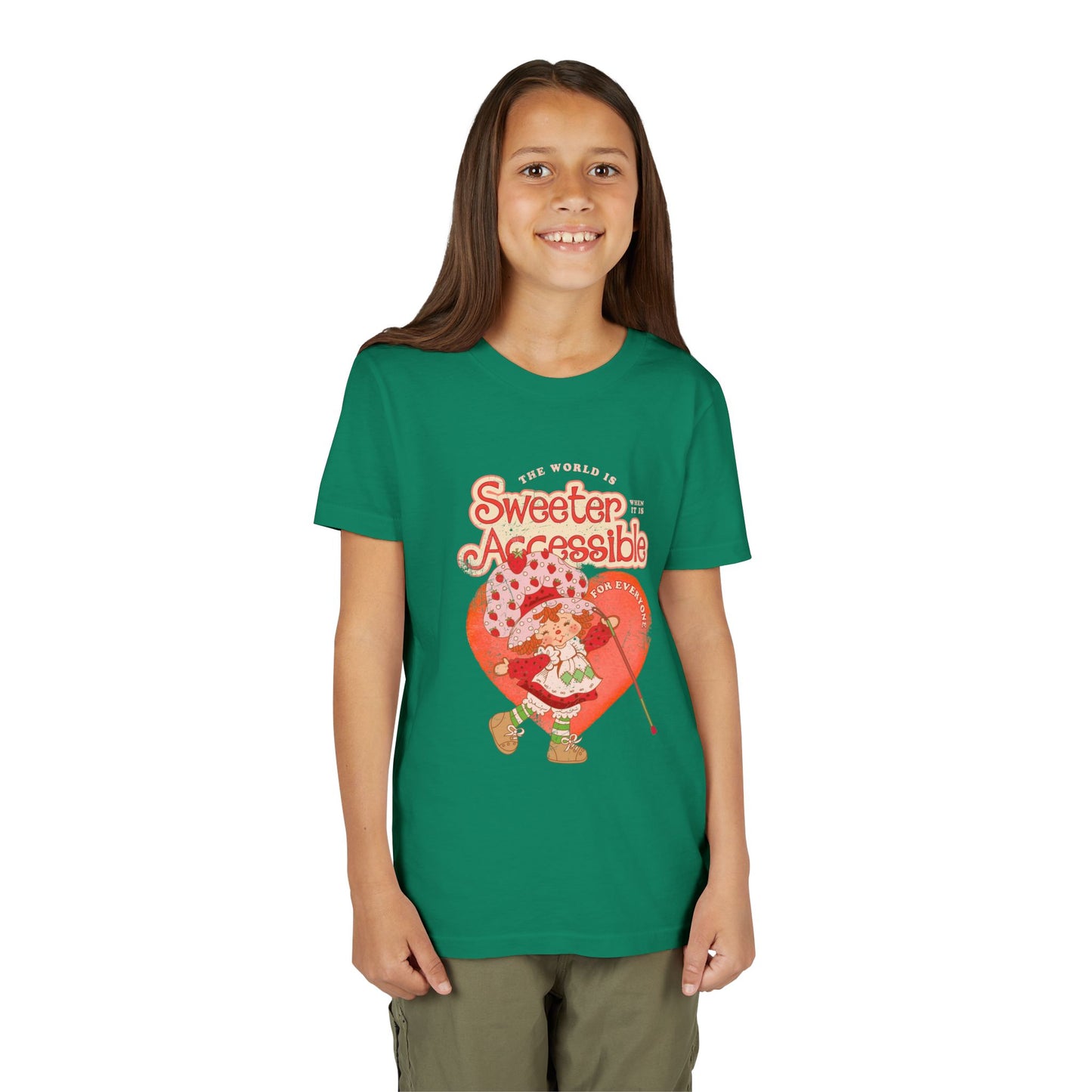 The World is Sweeter, when it is Accessible for Everyone - Youth Unisex Short Sleeve Tee