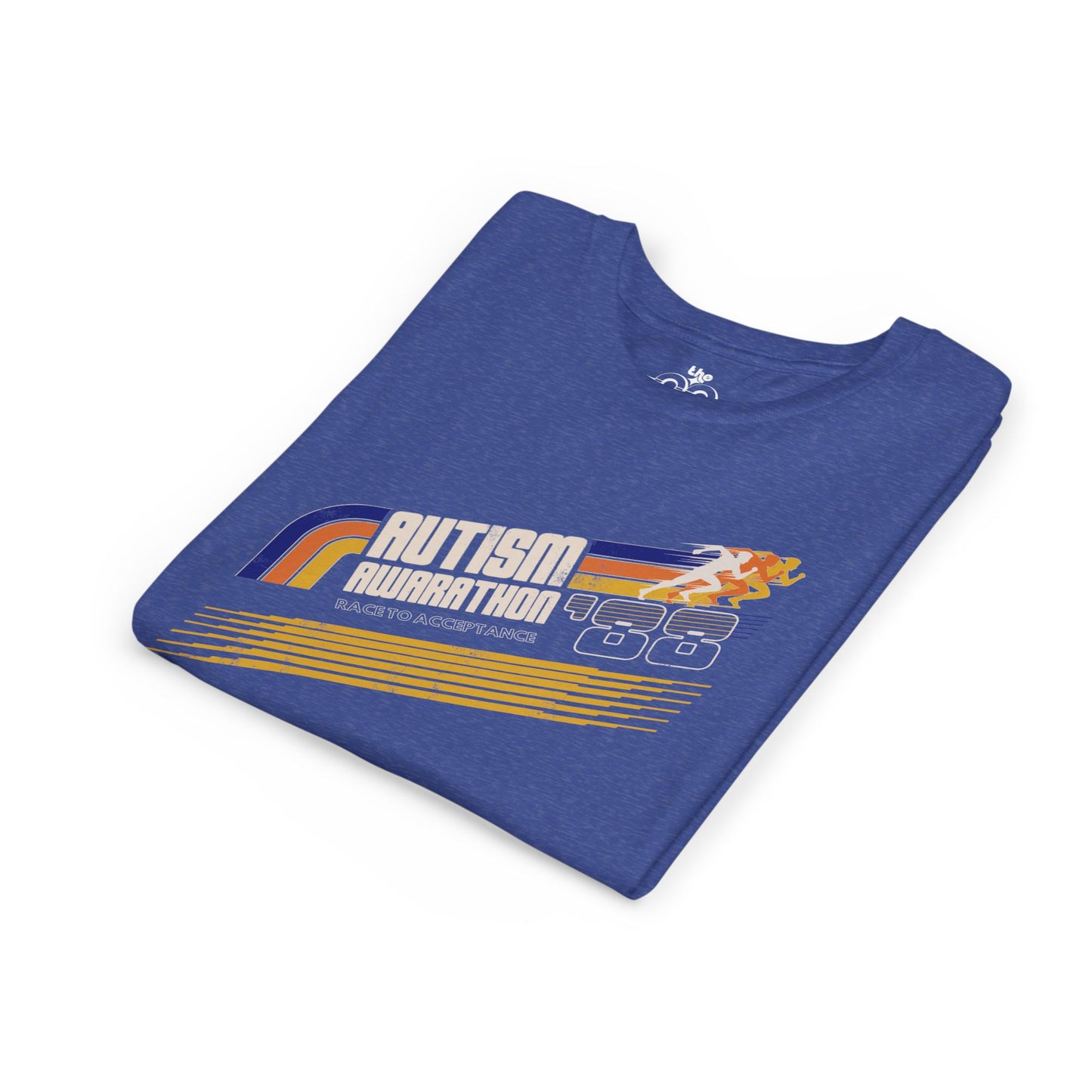 Autism Awarathon - Race to Acceptance - Youth Unisex Short Sleeve Tee