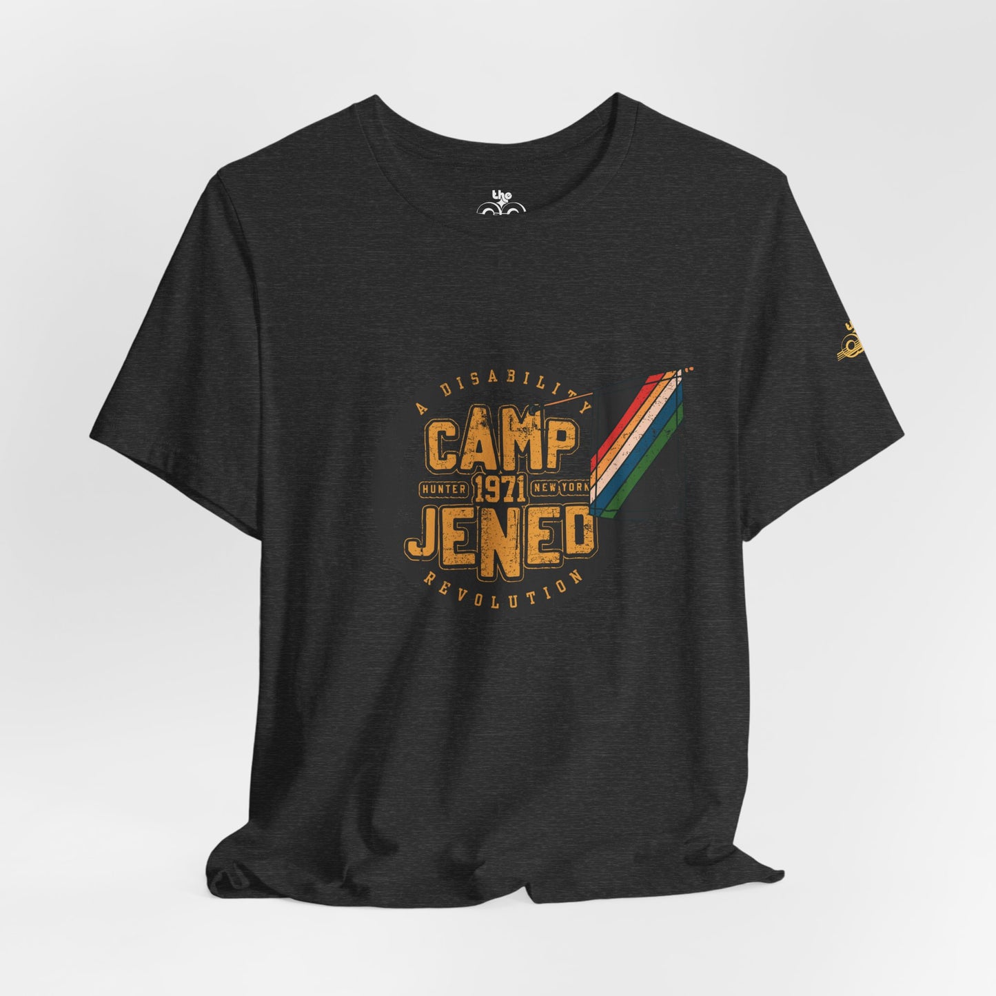 Camp Jened 1971 - A Disability Revolution - Adult Unisex Jersey Short Sleeve Tee