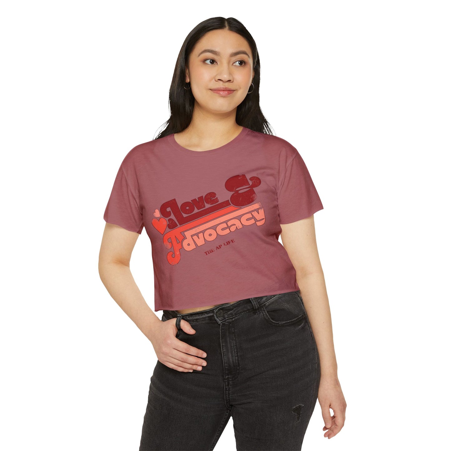 Love & Advocacy - Women's Crop Top Tee