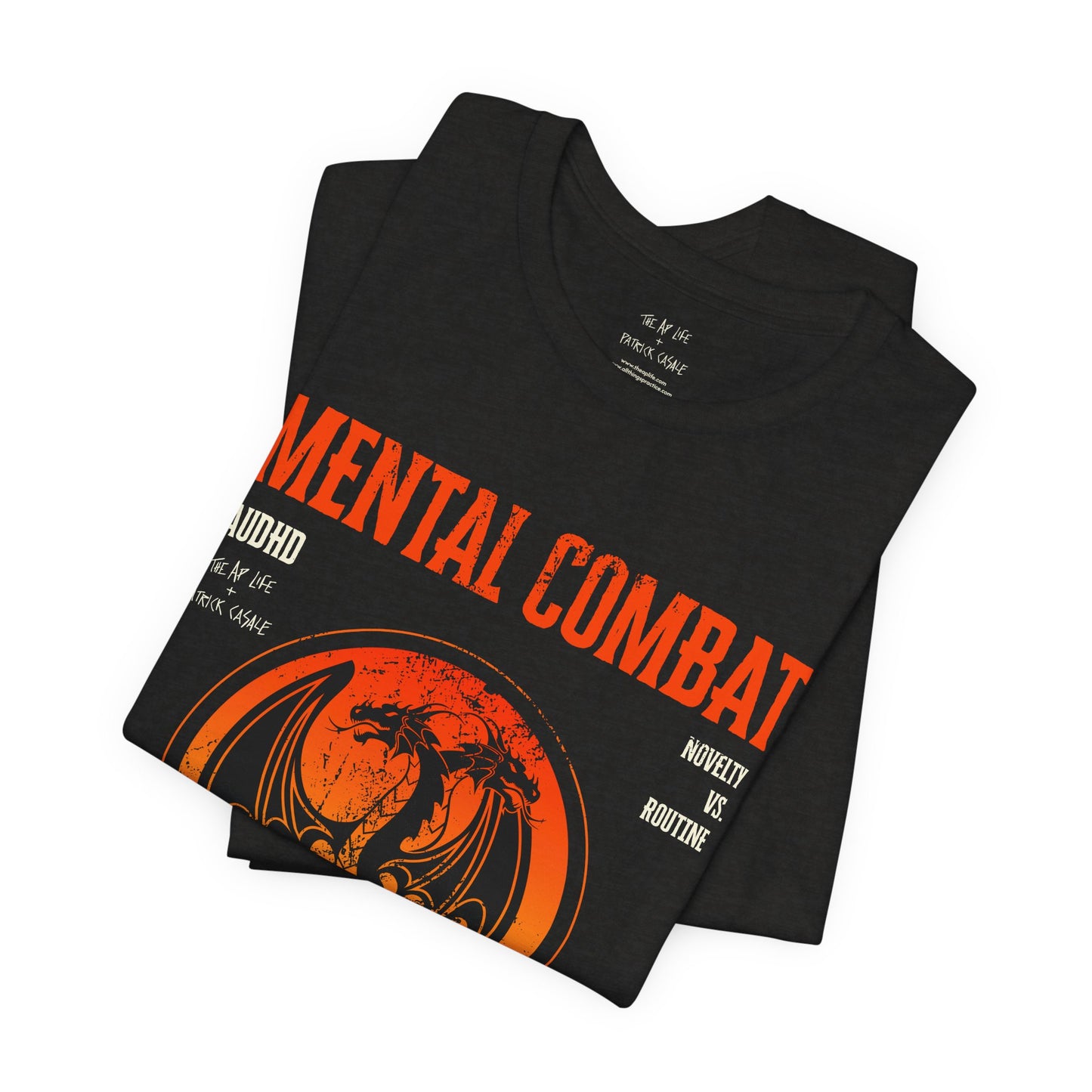 Mental Combat AuDHD Burnout - Adult Unisex Jersey Tee (Ships Internationally)