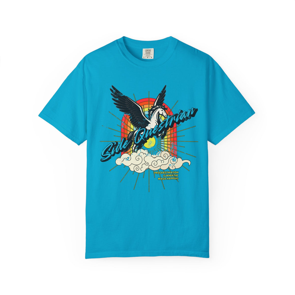 Side Questrian - Procrastination is When the Magic Happens - ADHD - Adult Unisex Cotton Tee