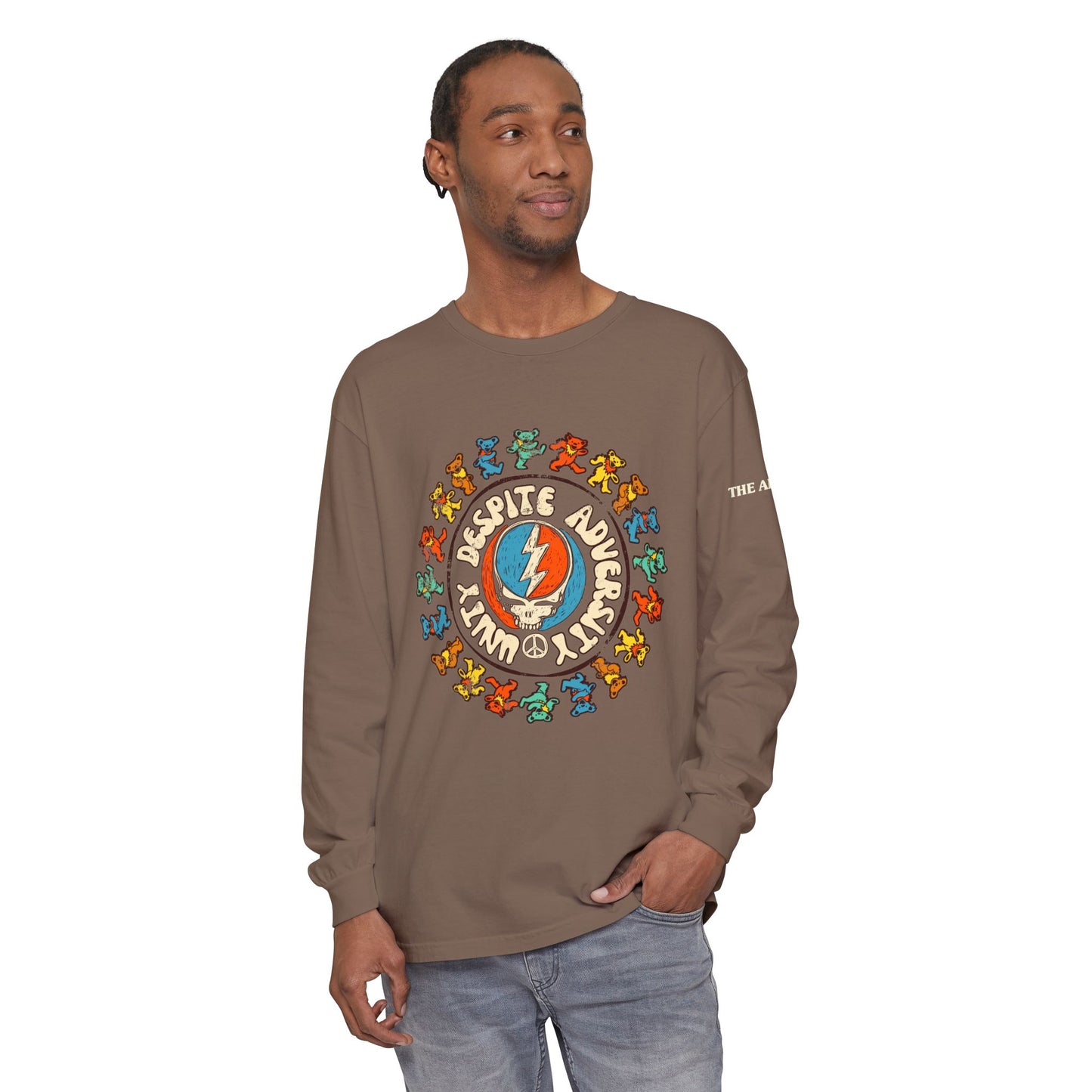 Unity Despite Adversity - Unisex Garment-dyed Long Sleeve T-Shirt