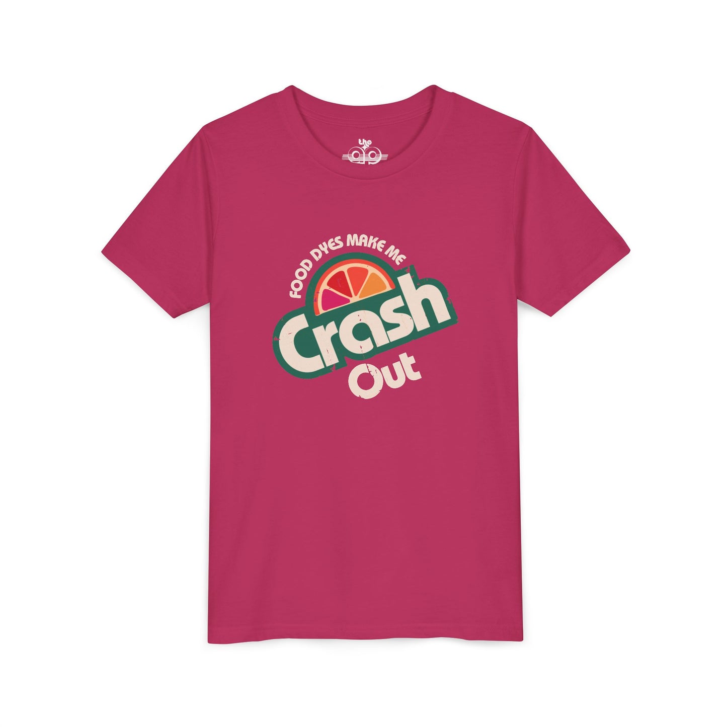 Food Dyes Make Me Crash Out - Unisex Youth Short Sleeve Tee