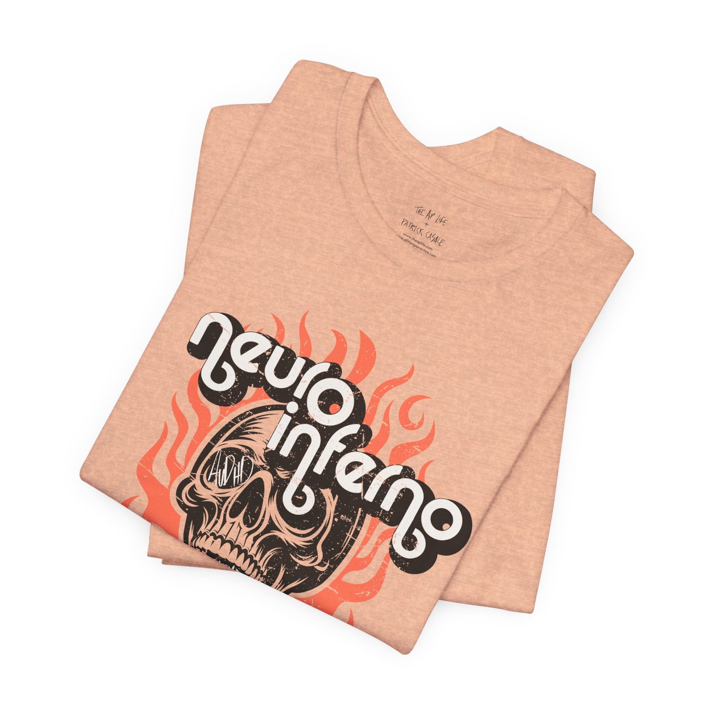 Neuro Inferno - AuDHD Burnout - Patrick Casale - Adult Unisex Jersey Tee (Ships Internationally)