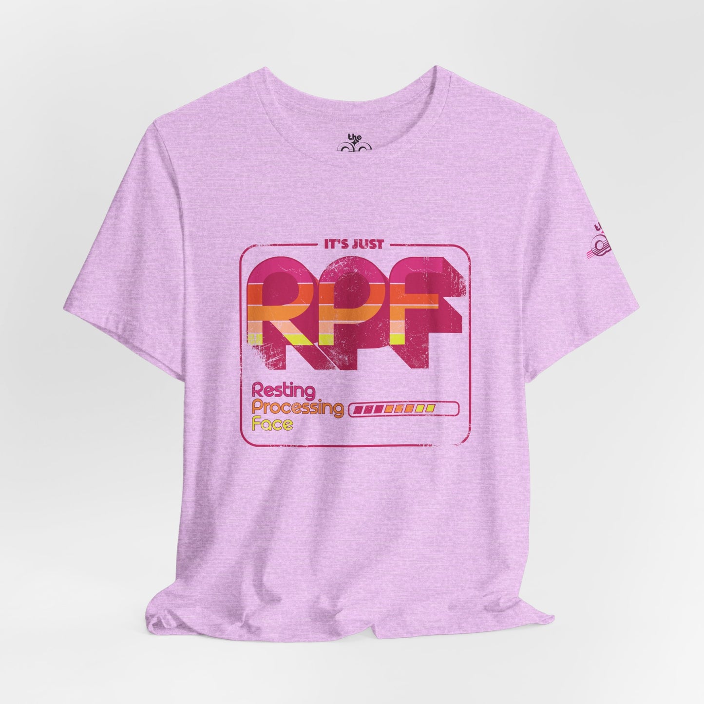 It's Just RPF - Resting Processing Face - Adult Unisex Jersey Short Sleeve Tee