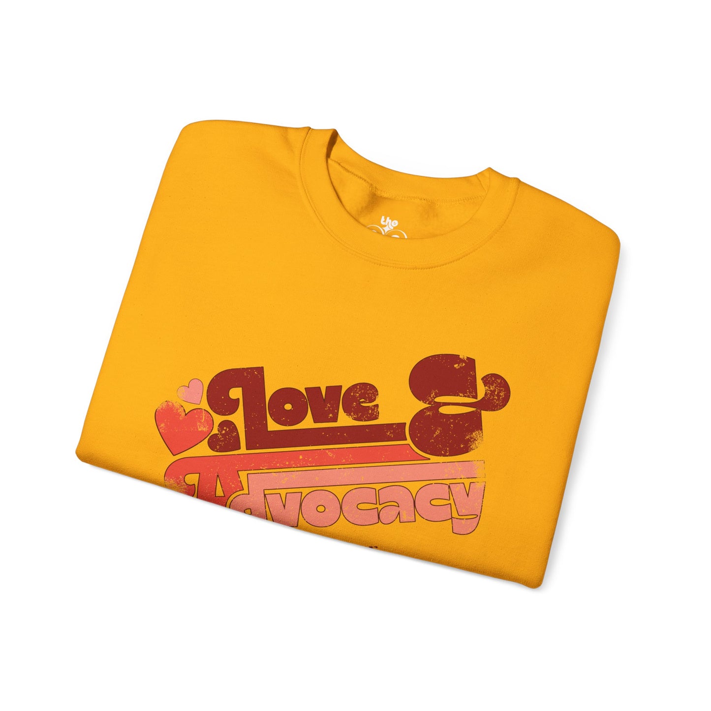 Love & Advocacy - Adult Unisex Heavy Blend™ Crewneck Sweatshirt