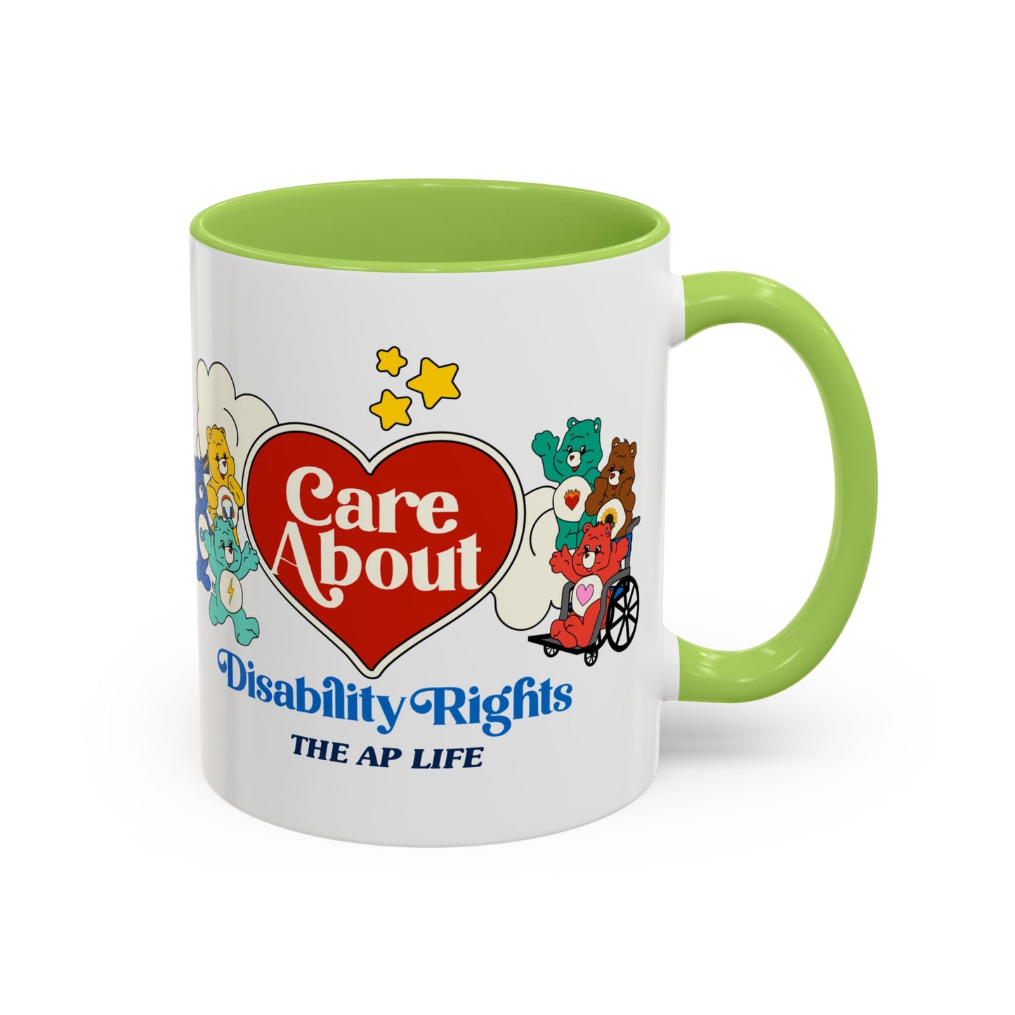 Care About Autism - Disability Rights - Accent Coffee Mug (11, 15oz)