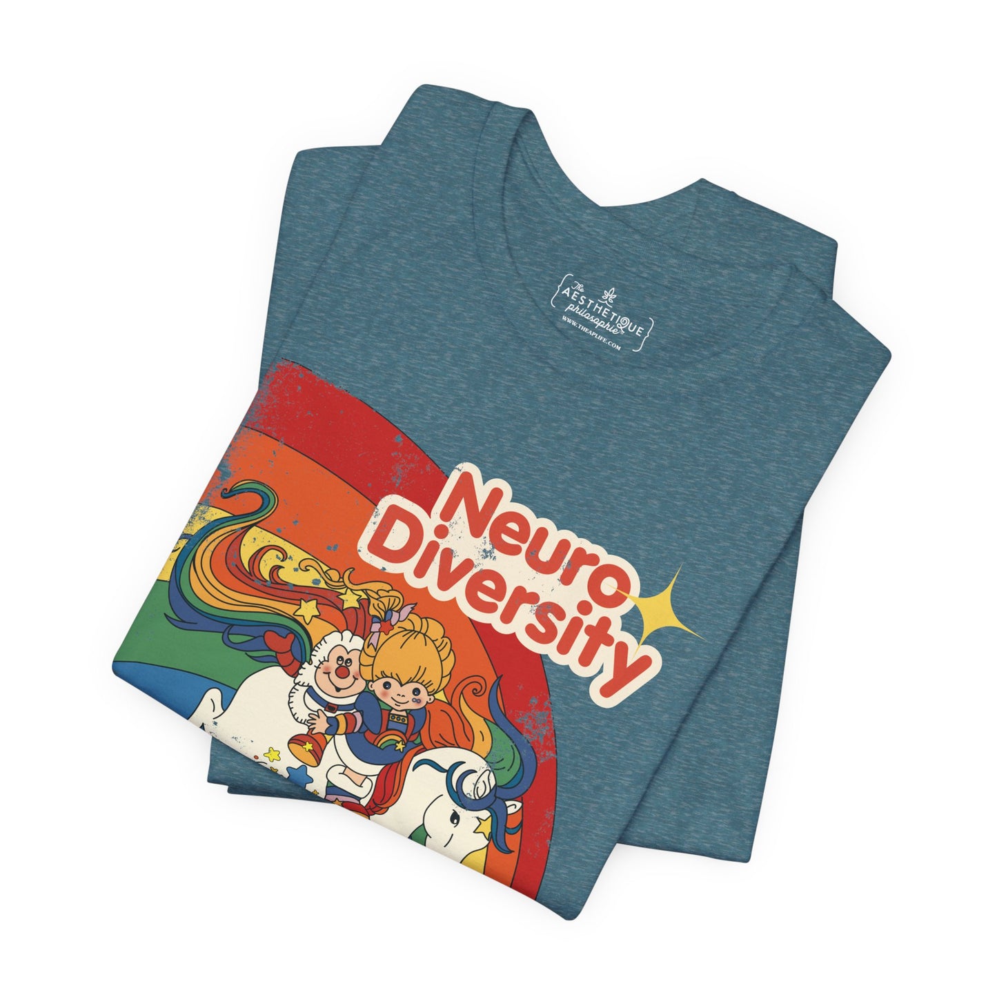 Neurodiversity Spreads Color to the Earth - Adult Unisex Jersey Short Sleeve Tee