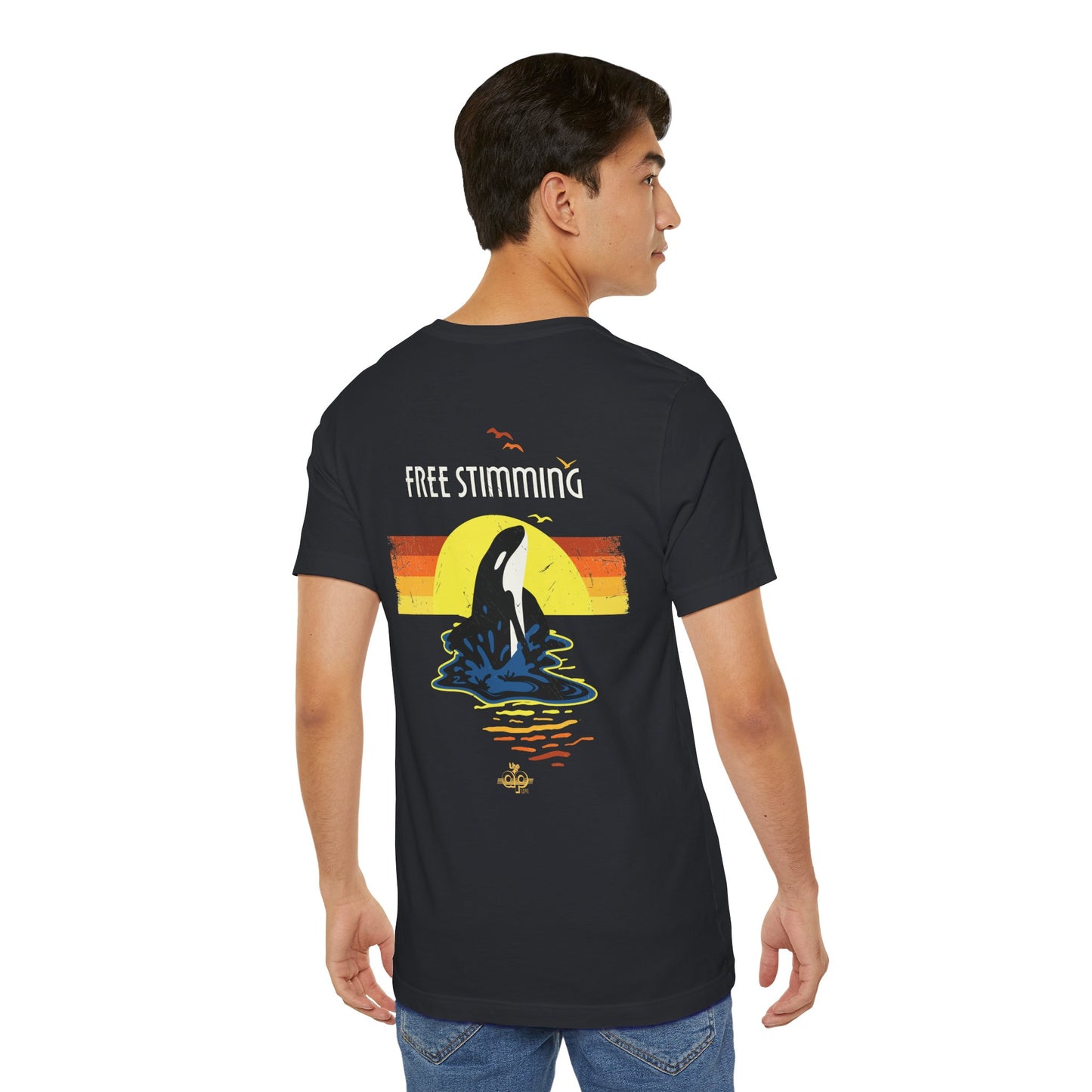 Free Stimming - Orca - Adult Unisex Jersey Short Sleeve Tee