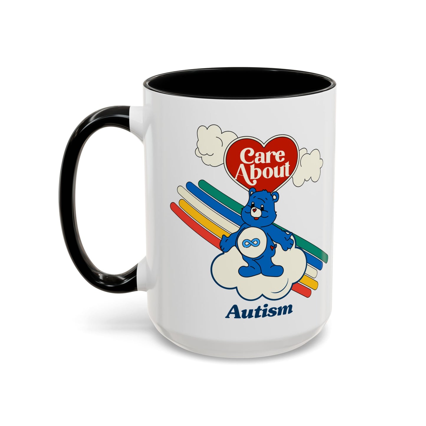 Care About Autism - Disability Rights - Accent Coffee Mug (11, 15oz)