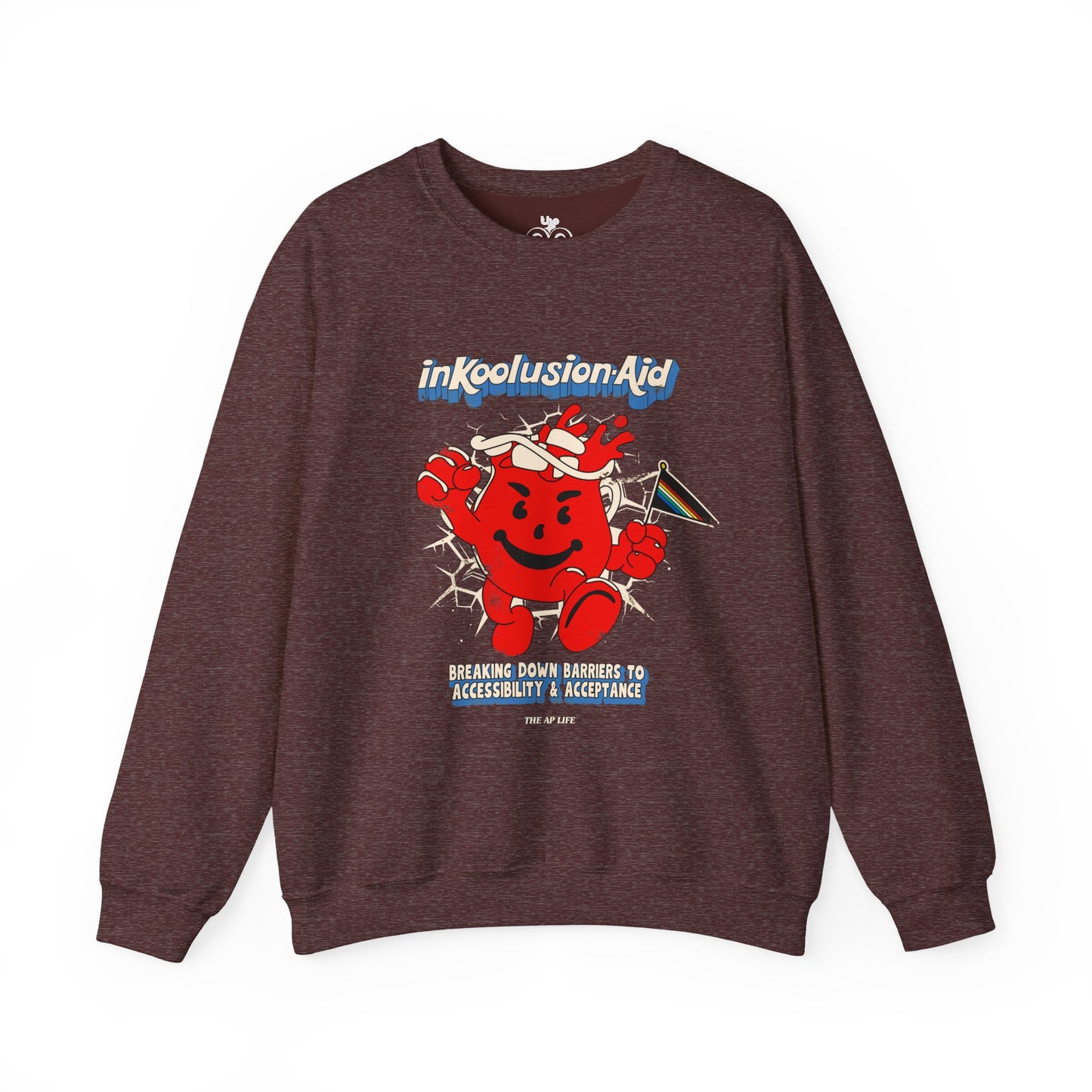 InKoolusion Aid - Breaking Down Barriers to Accessibility & Acceptance - Adult Unisex Heavy Blend™ Crewneck Sweatshirt