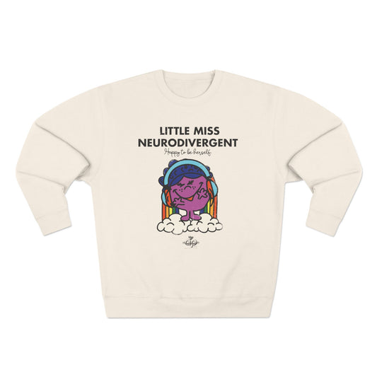 Little Miss Neurodivergent - Adult Unisex Crewneck Sweatshirt