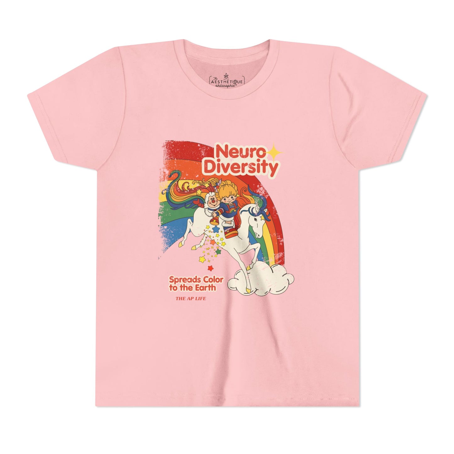 Neurodiversity Spreads Color to the Earth - Youth Unisex Short Sleeve Tee