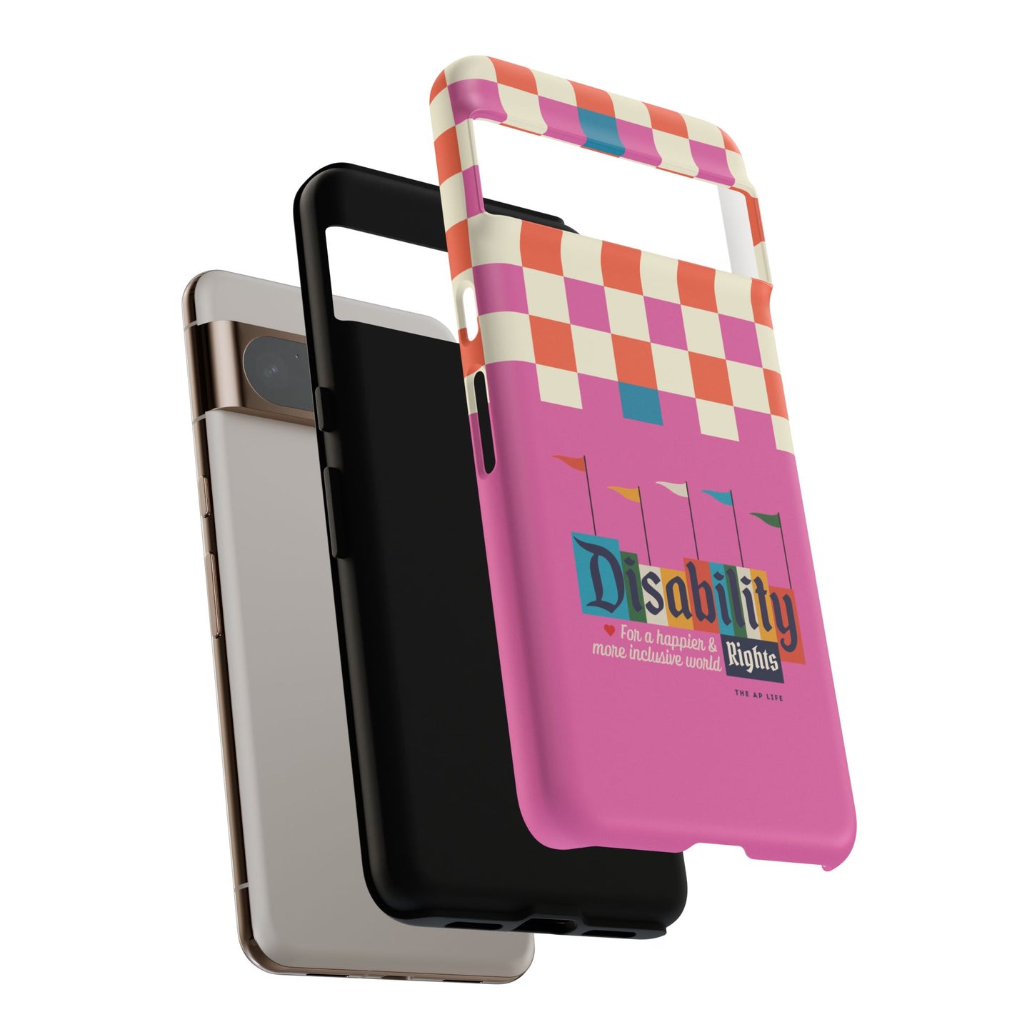 Disability Rights for a Happier & More Inclusive World - Android Phone Case for Google Pixel & Samsung Phones