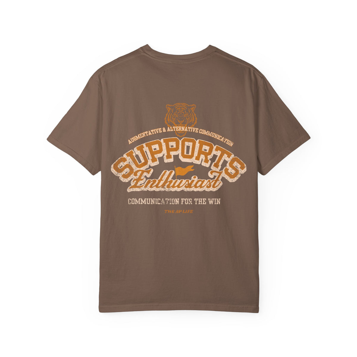 AAC Supports Team Enthusiast - Communication for the Win - Adult Unisex Tee