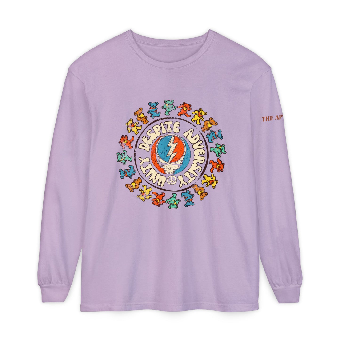 Unity Despite Adversity - Unisex Garment-dyed Long Sleeve T-Shirt