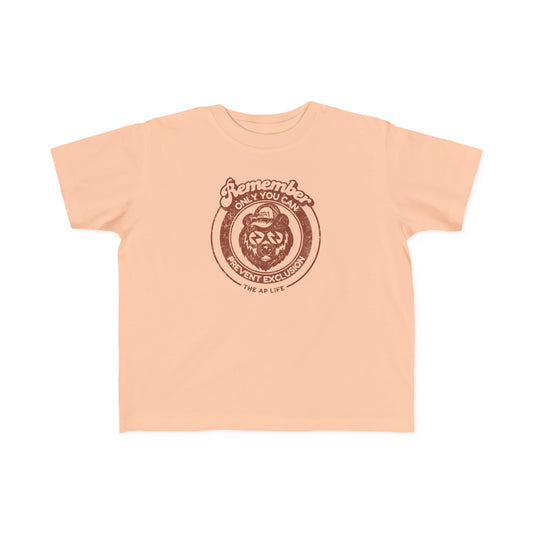 Remember, Only YOU Can Prevent Exclusion - Rizzly Bear Advocate - Toddler Unisex Tee