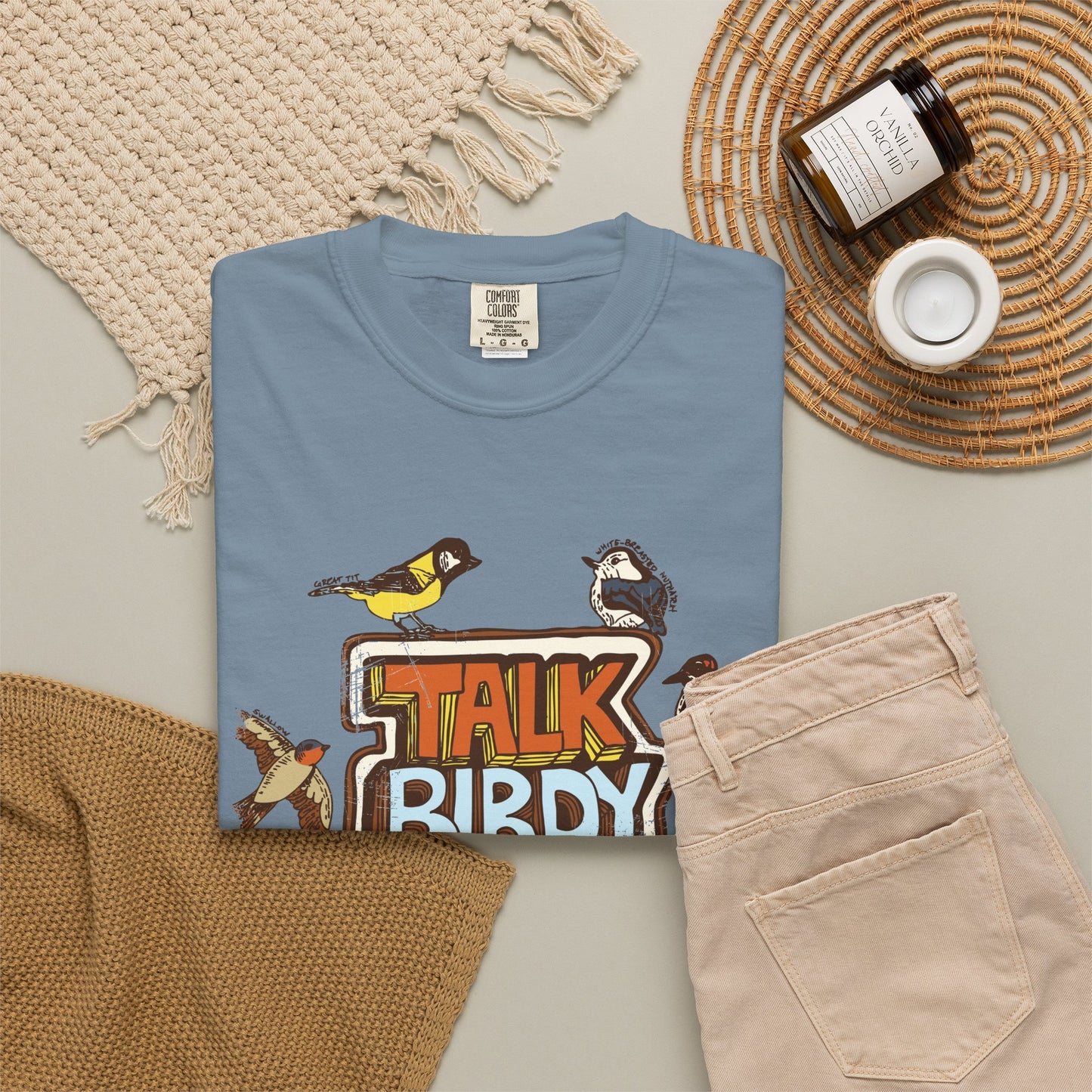 Talk Birdy to Me - Adult Unisex Garment-Dyed T-shirt