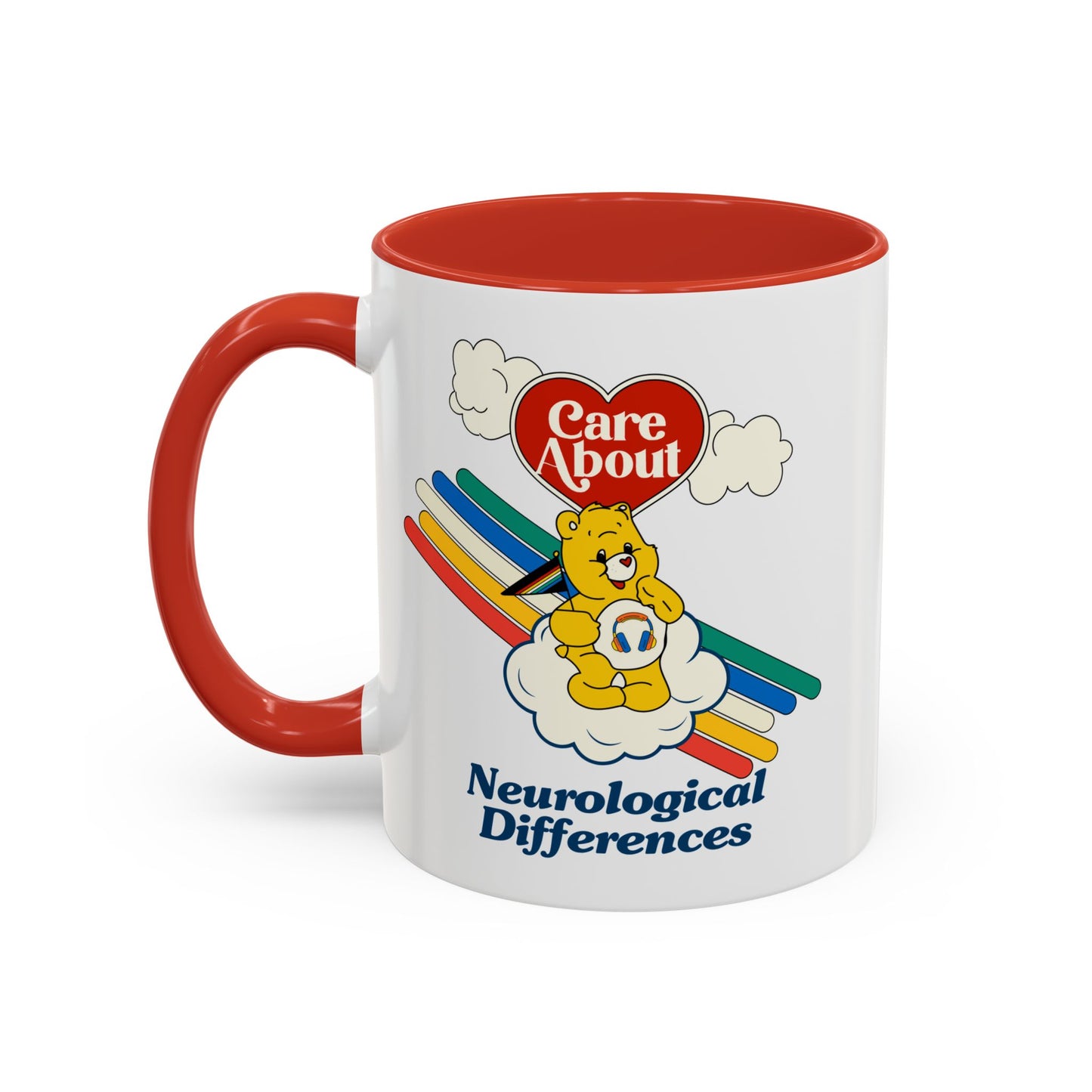 Care About Neurological Differences - Disability Rights - Accent Coffee Mug (11, 15oz)