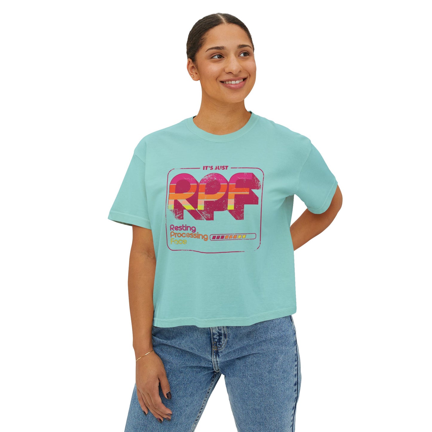 It's Just RPF - Resting Process Face - Women's Boxy Tee