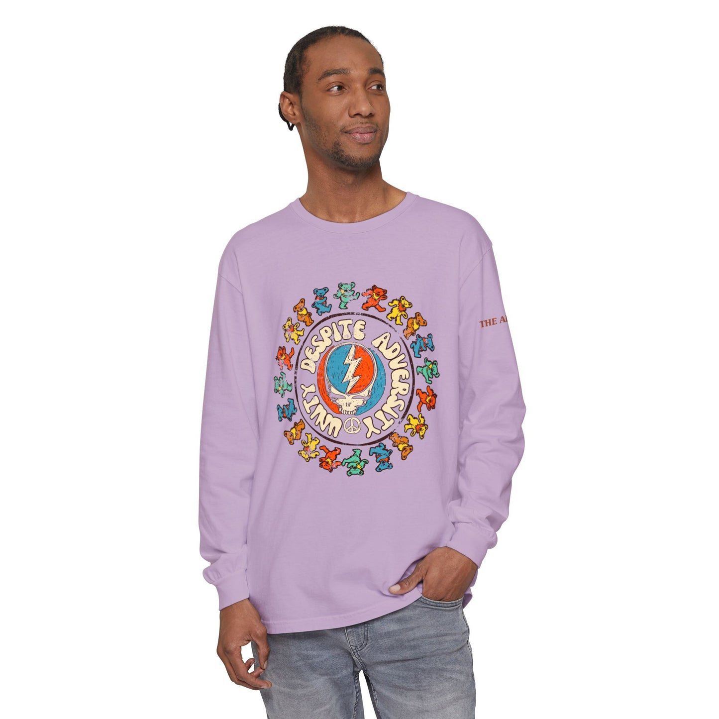 Unity Despite Adversity - Unisex Garment-dyed Long Sleeve T-Shirt