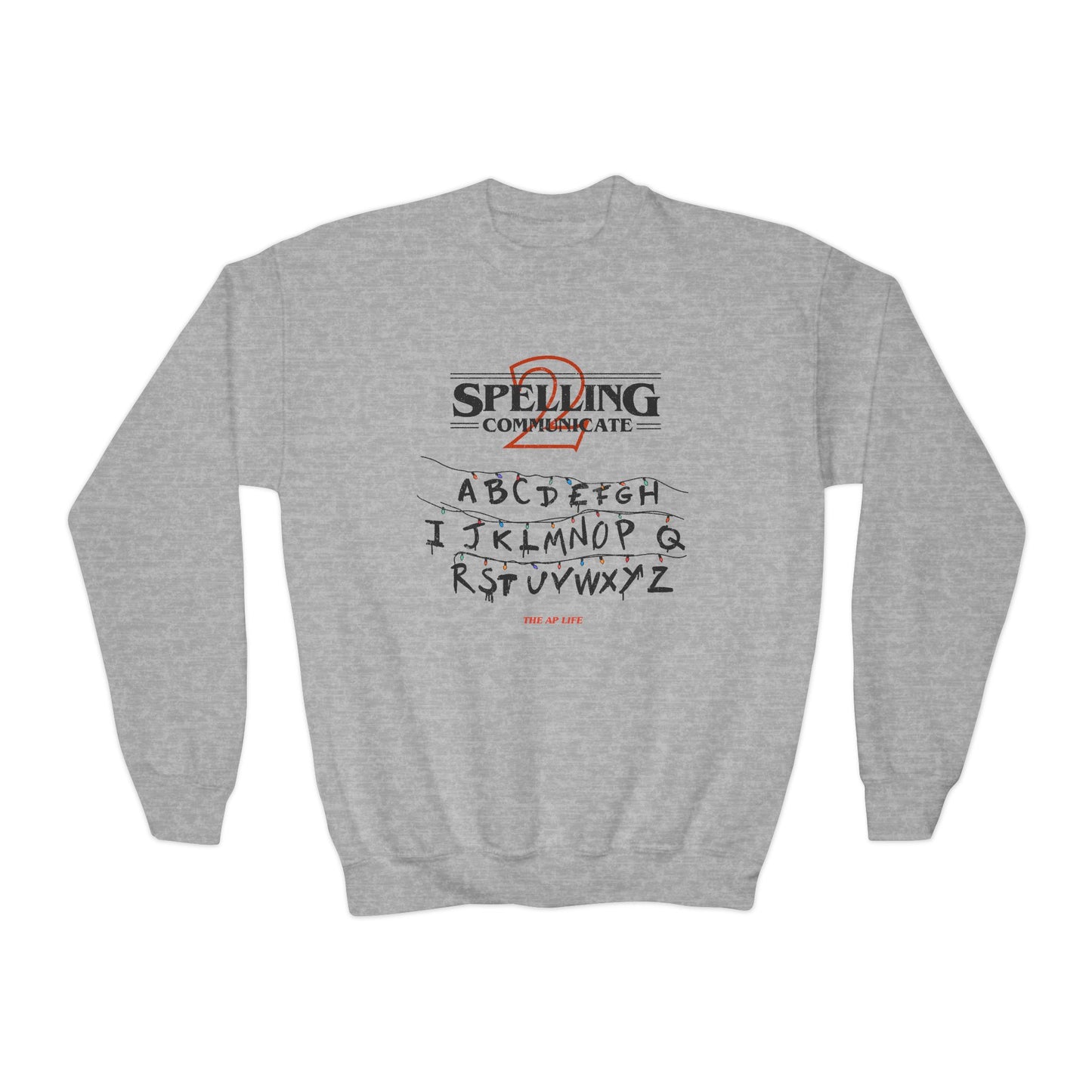 Spelling to Communicate - S2C - Youth Unisex Crewneck Sweatshirt