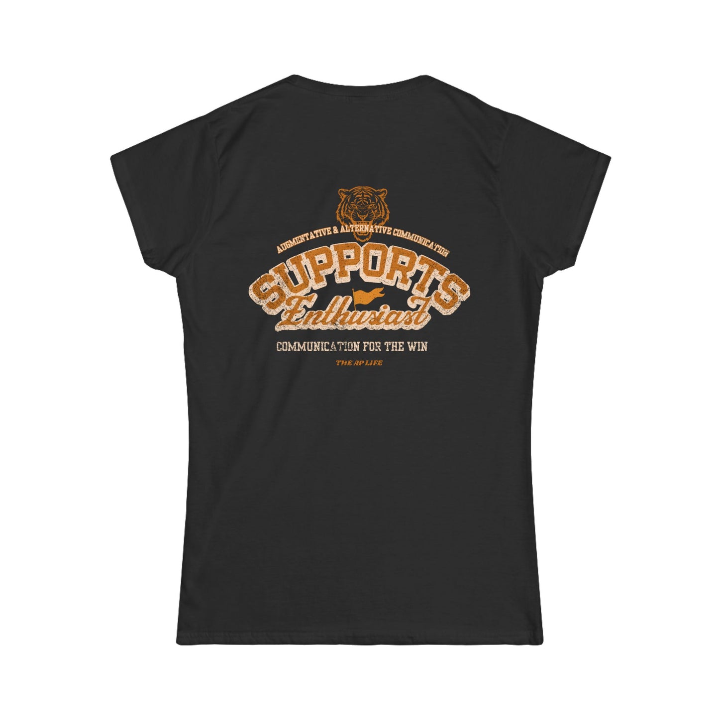 AAC Supports Team Enthusiast - Communication for the Win - Women's Semi-Fitted Tee