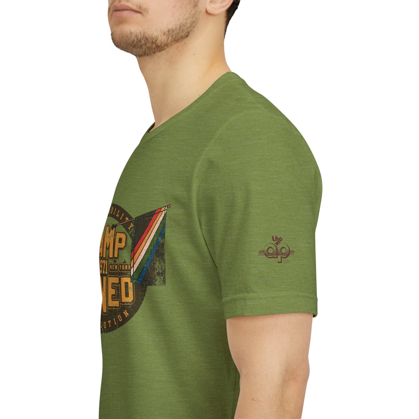 Camp Jened 1971 - A Disability Revolution - Adult Unisex Jersey Short Sleeve Tee