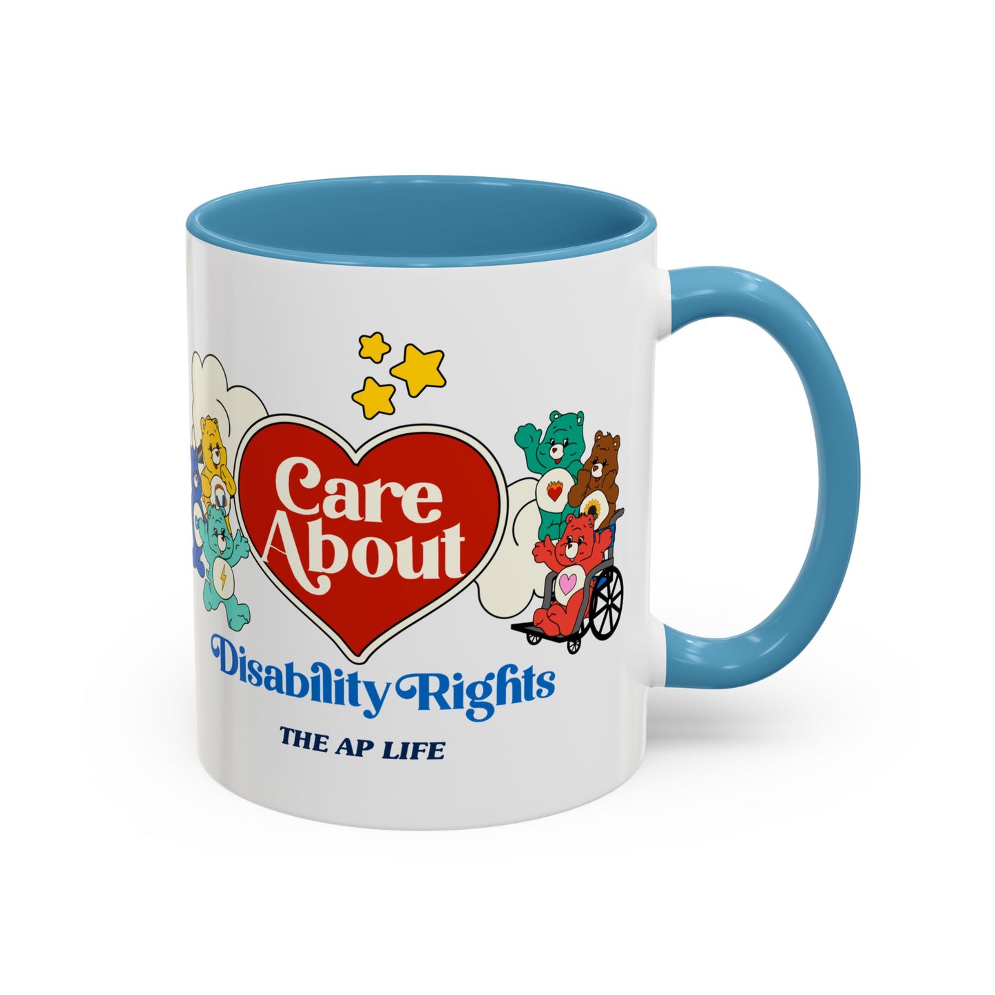 Care About Physical Disabilities - Disability Rights - Accent Coffee Mug (11, 15oz)