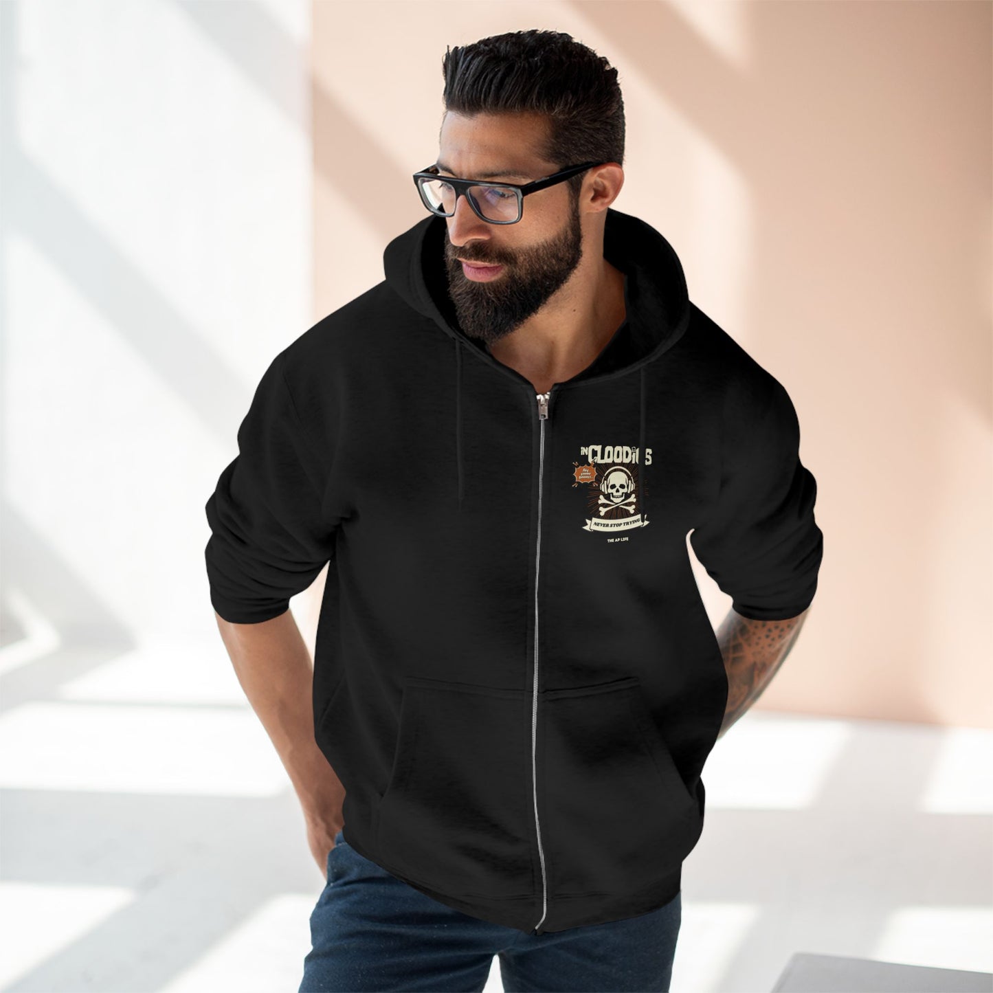 InCloodies Adult Unisex Zip-Up Hoodie - SCHOOL CLUB