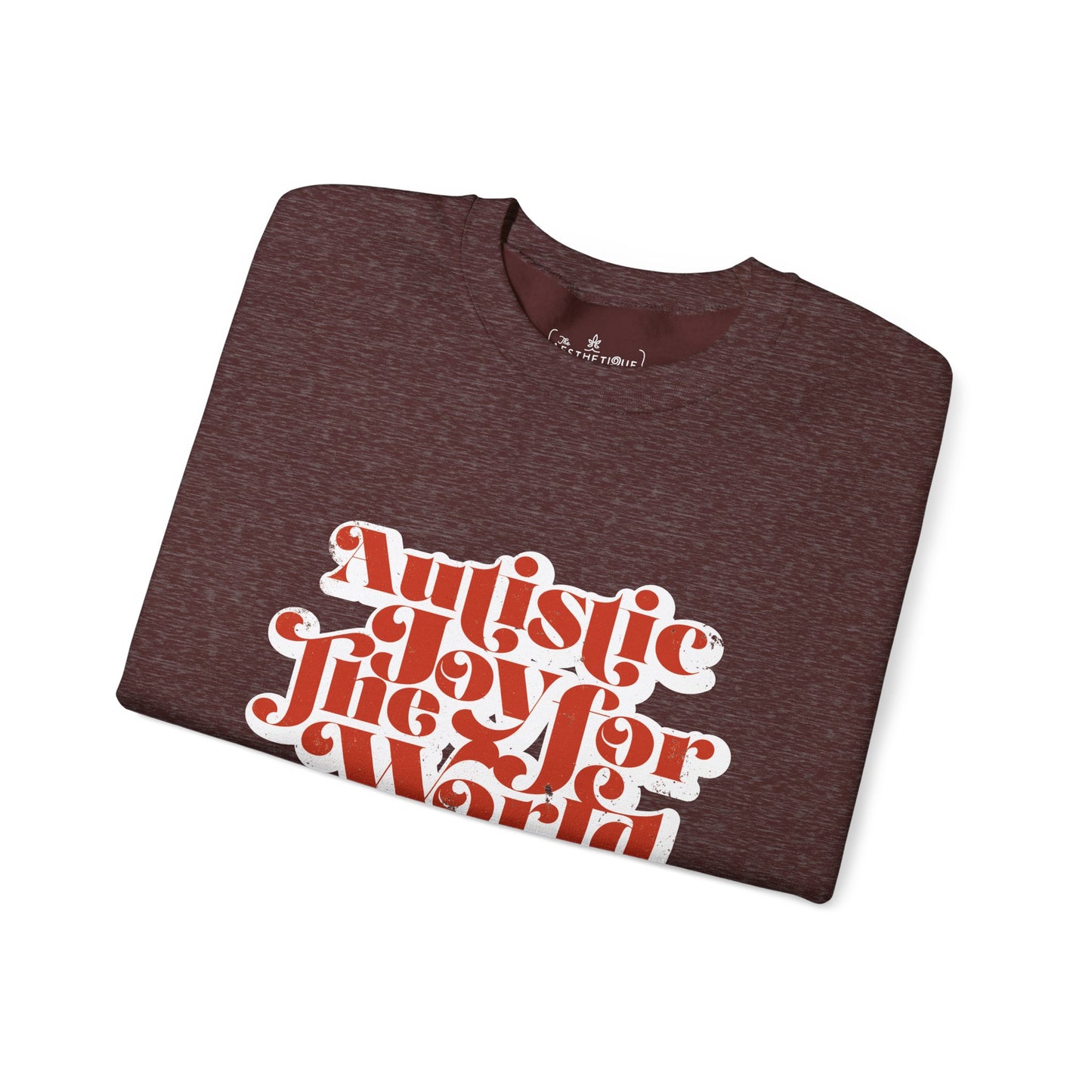 Autistic Joy for the World - Seasonal Style - Unisex Heavy Blend™ Crewneck Sweatshirt