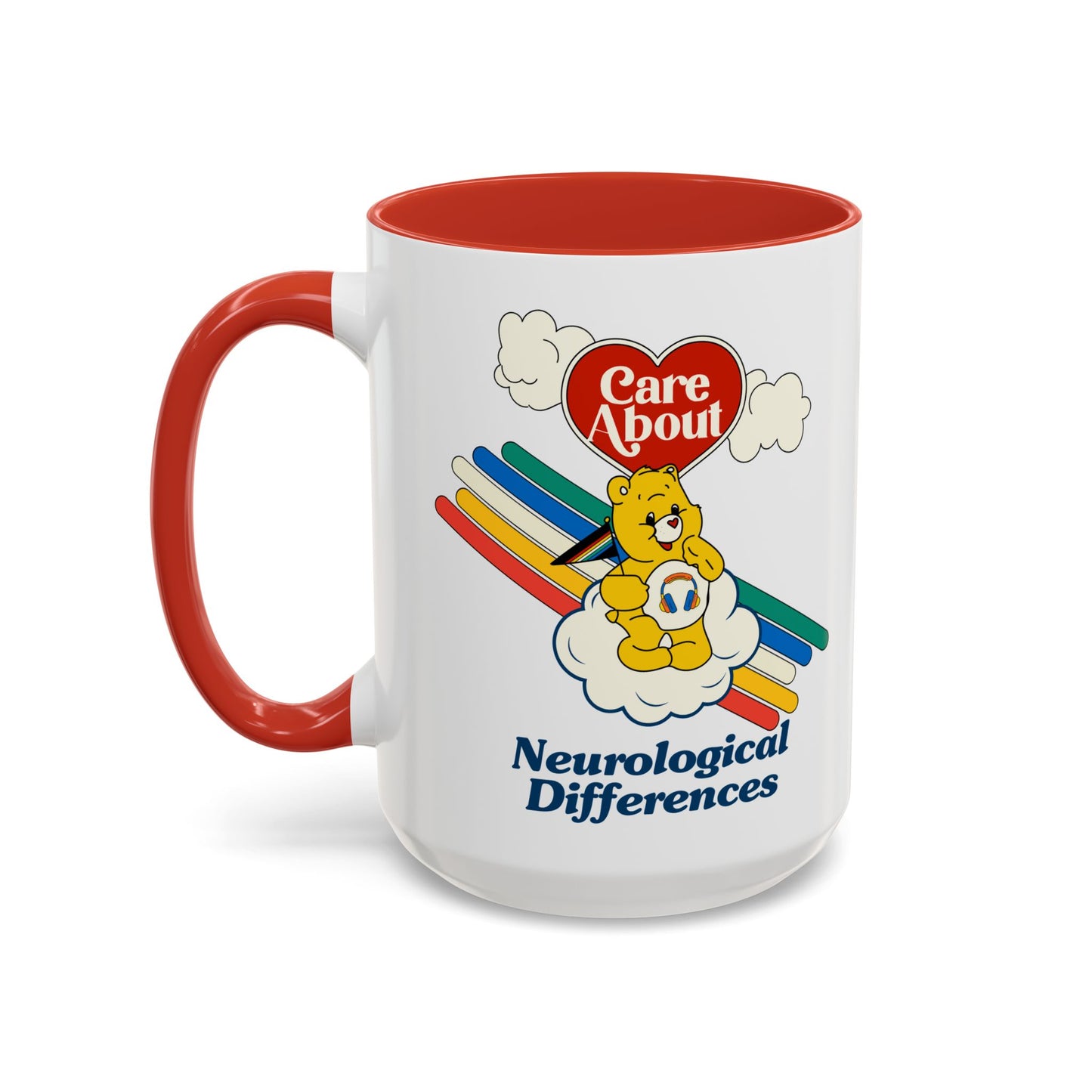 Care About Neurological Differences - Disability Rights - Accent Coffee Mug (11, 15oz)