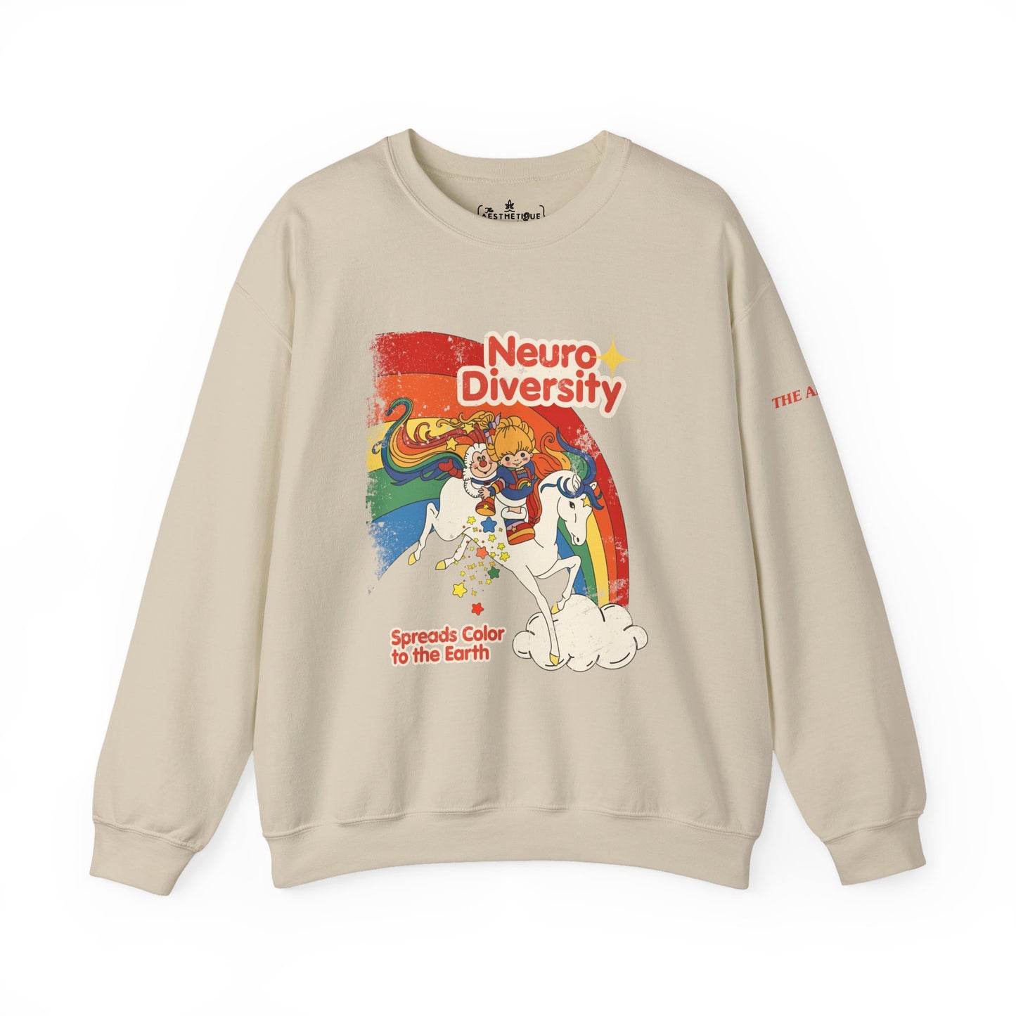 Neurodiversity Spreads Color to the Earth - Adult Unisex Heavy Blend™ Crewneck Sweatshirt
