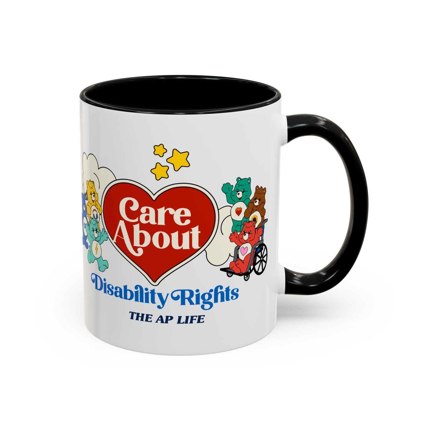 Care About Invisible Disabilities - Disability Rights - Accent Coffee Mug (11, 15oz)