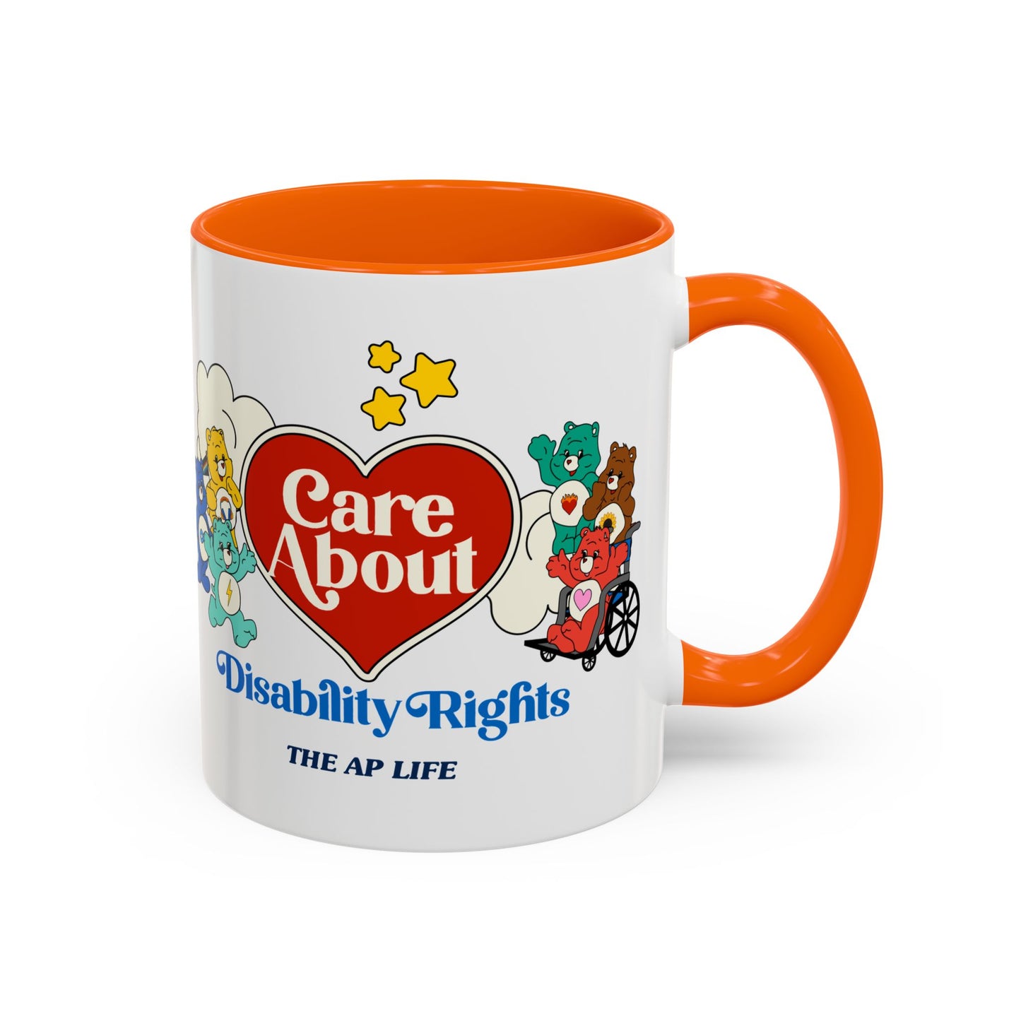 Care About Physical Disabilities - Disability Rights - Accent Coffee Mug (11, 15oz)