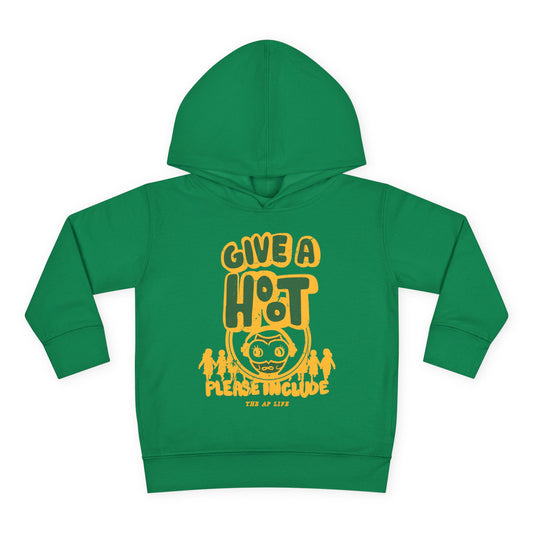 Give A Hoot - Just Include - Retro PSA Style - Toddler Unisex Hoodie