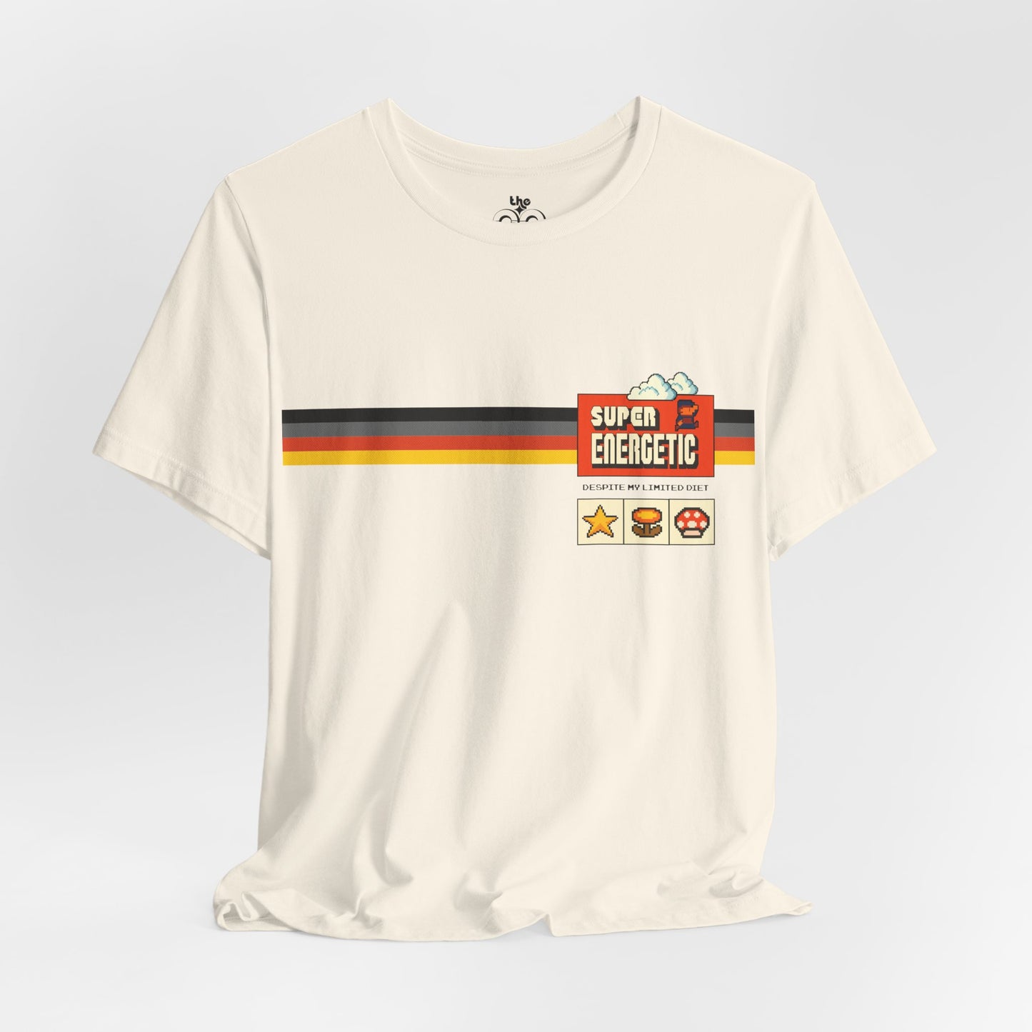 Super Energetic Despite My Limited Diet - Adult Unisex Jersey Short Sleeve Tee