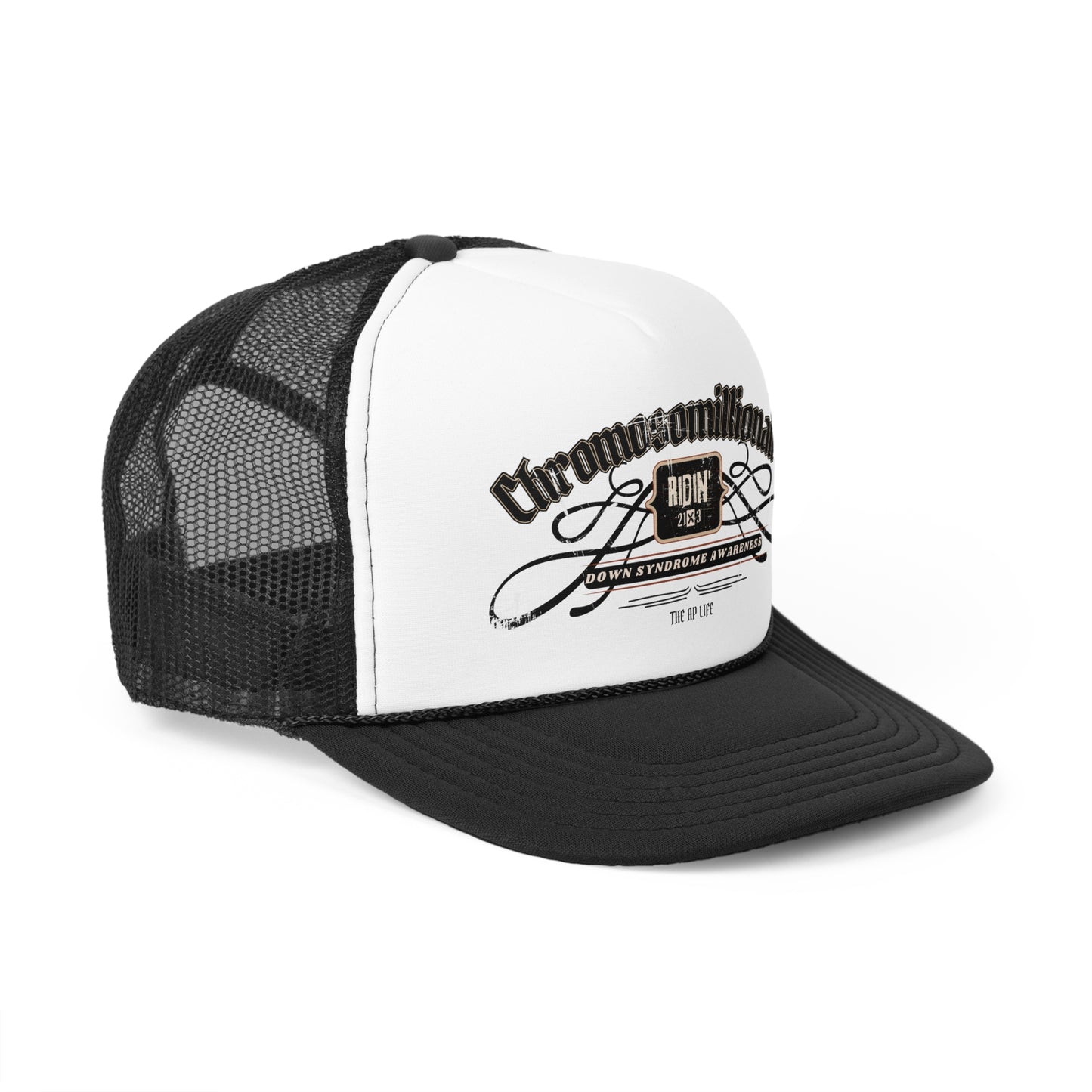 Chromosomillionaire Ridin' 21x3 DS Awareness Trucker Caps