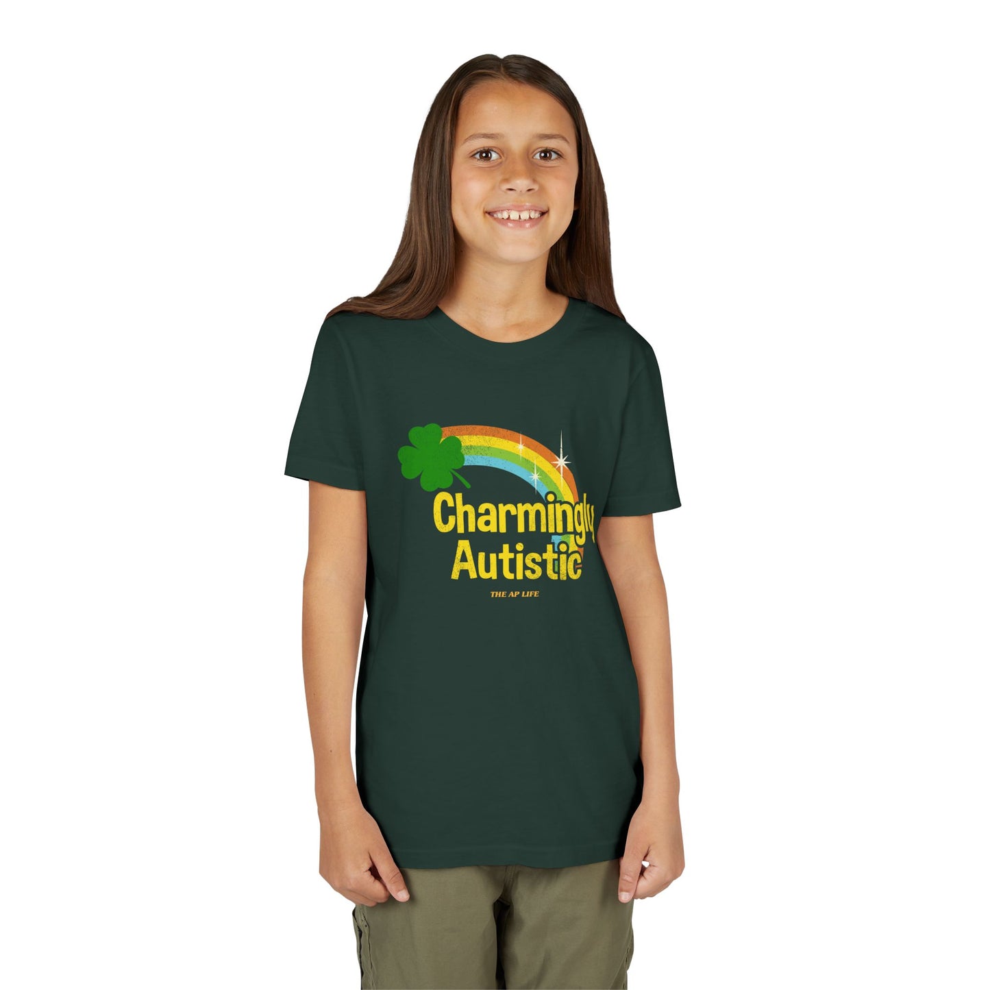 Charmingly Autistic - Youth Unisex Short Sleeve Tee