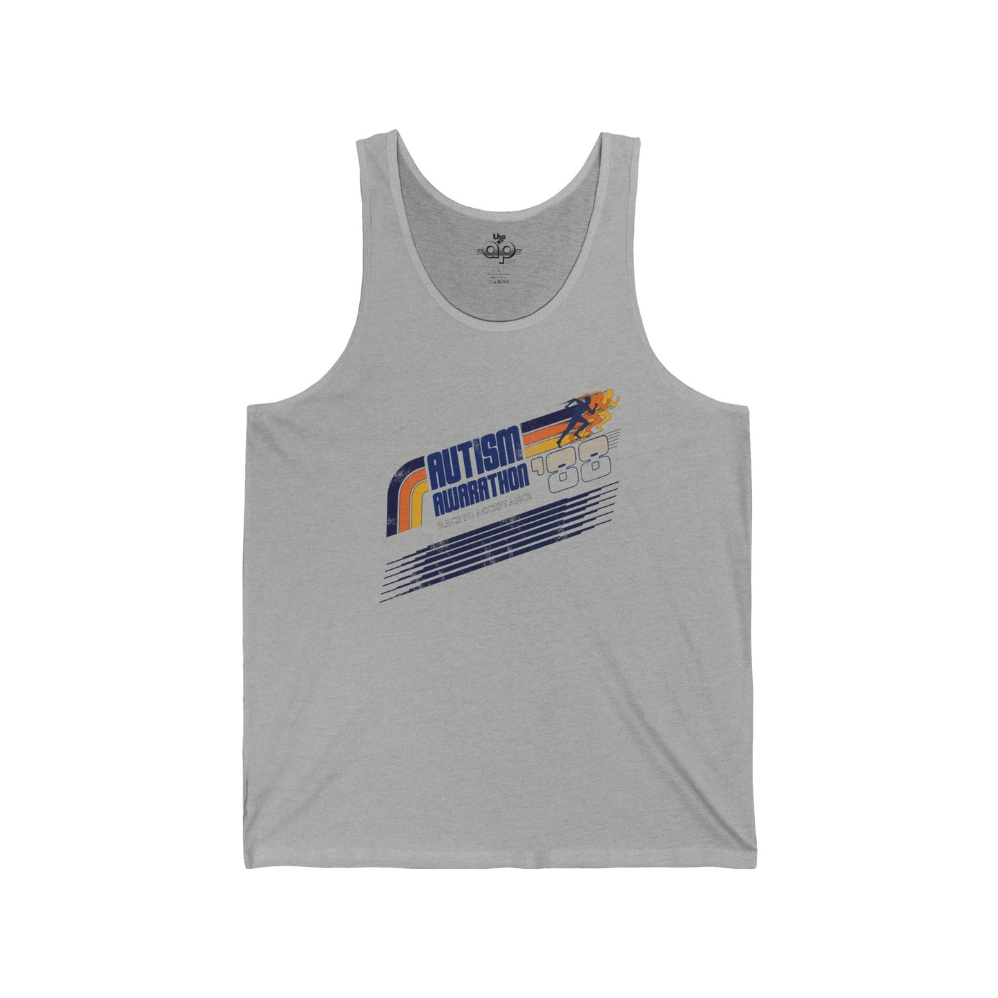 Autism Awarathon - Race to Acceptance - Adult Unisex Jersey Tank