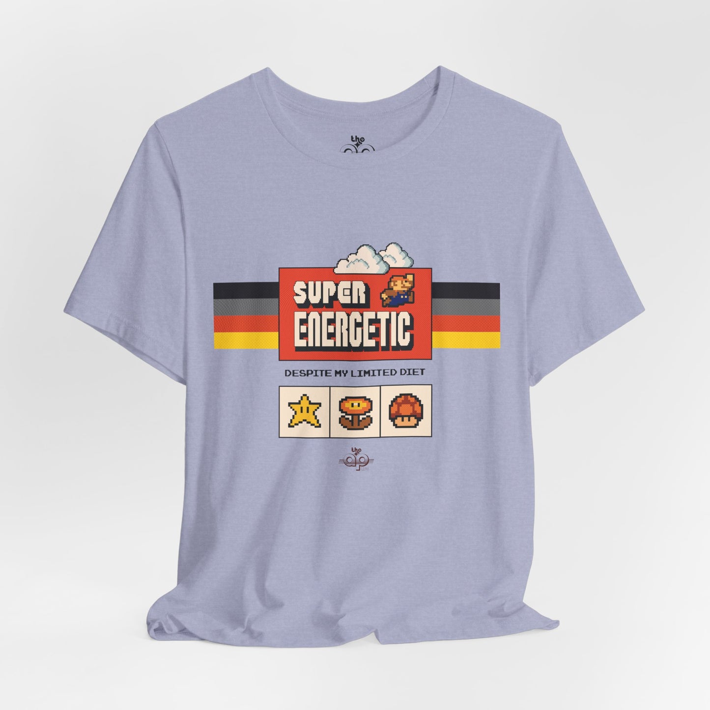 Super Energetic, Despite My Limited Diet - Adult Unisex Jersey Short Sleeve Tee