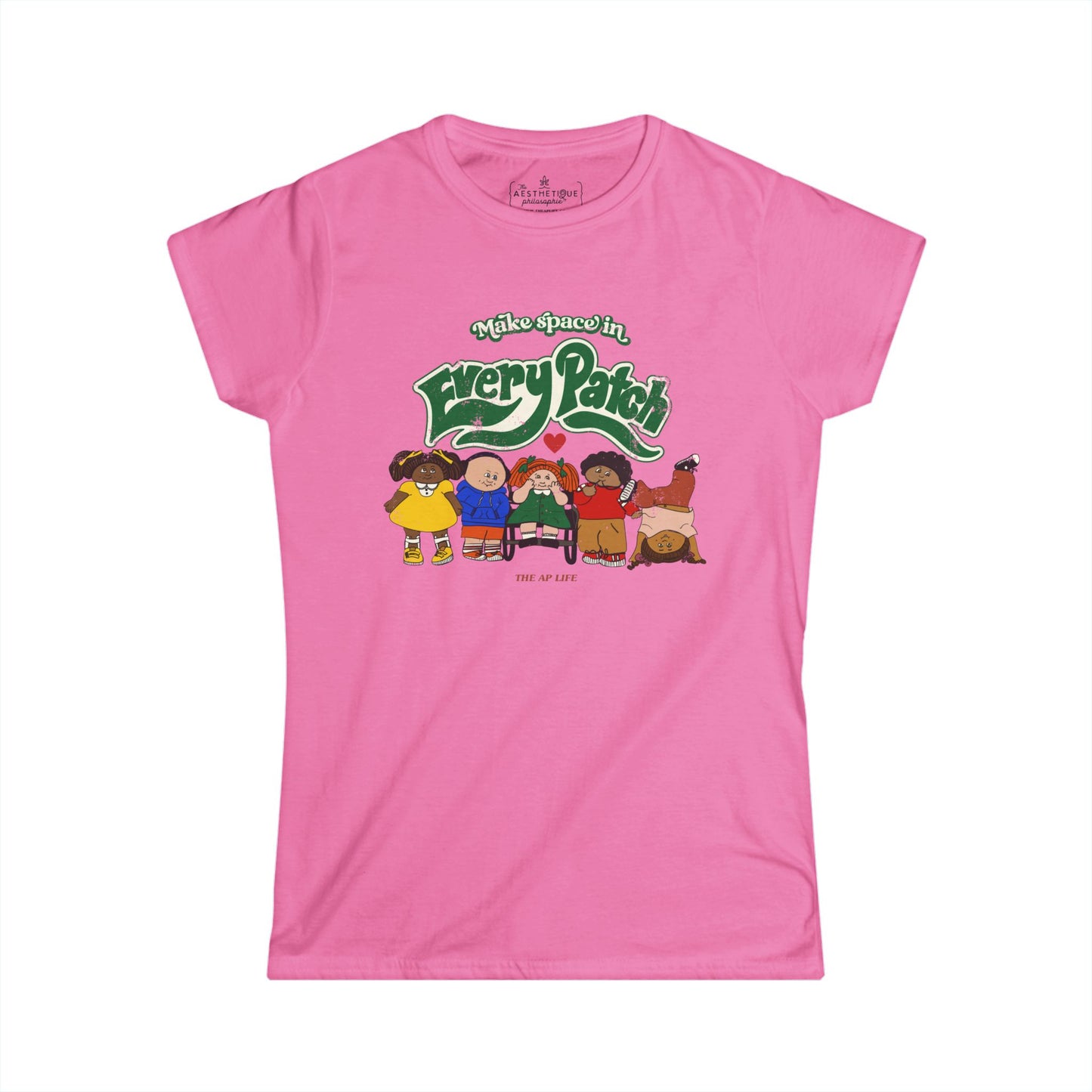 Make Space in Every Patch - Inclusion Matters - Women's Softstyle Semi-Fitted Tee