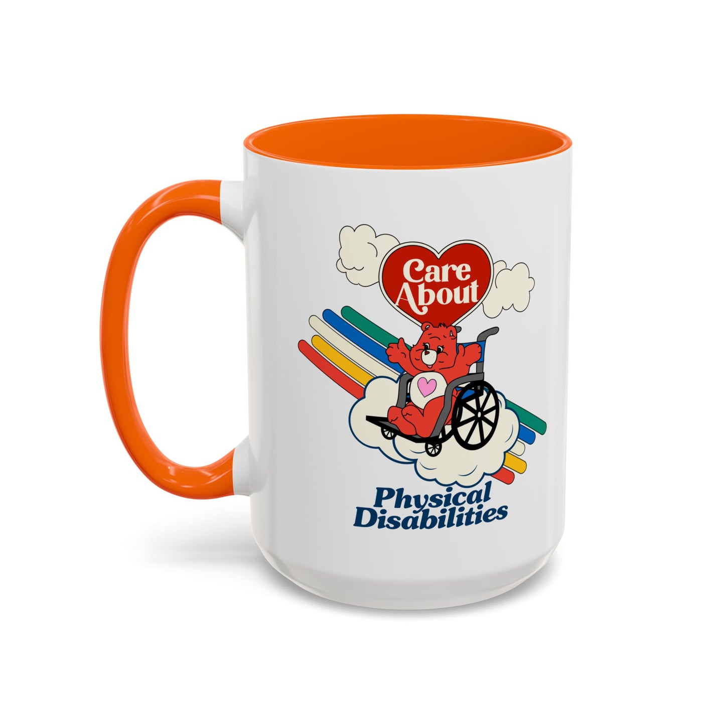 Care About Physical Disabilities - Disability Rights - Accent Coffee Mug (11, 15oz)