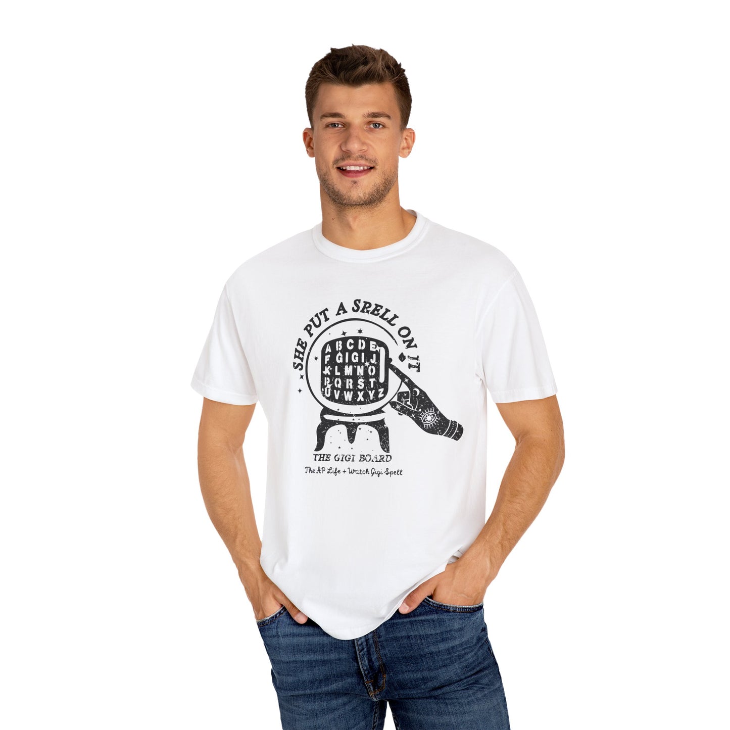 She Put a Spell on it - The Gigi Board - Adult Unisex Tee - Watch Gigi Spell Fundraiser