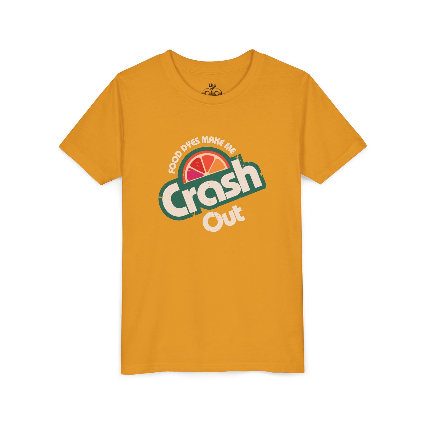 Food Dyes Make Me Crash Out - Unisex Youth Short Sleeve Tee