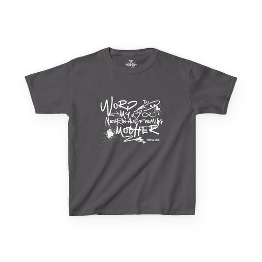 Word to My Neuro-Affirming Mother - Kids Oversized Heavy Cotton™ Tee