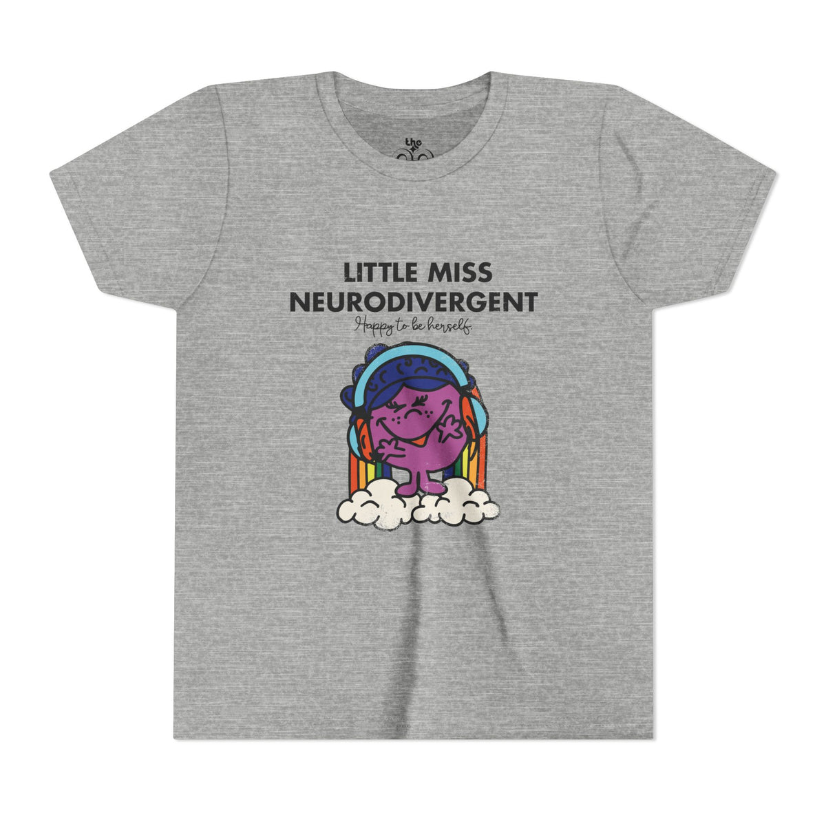 Little Miss Neurodivergent - Unisex Youth Short Sleeve Tee